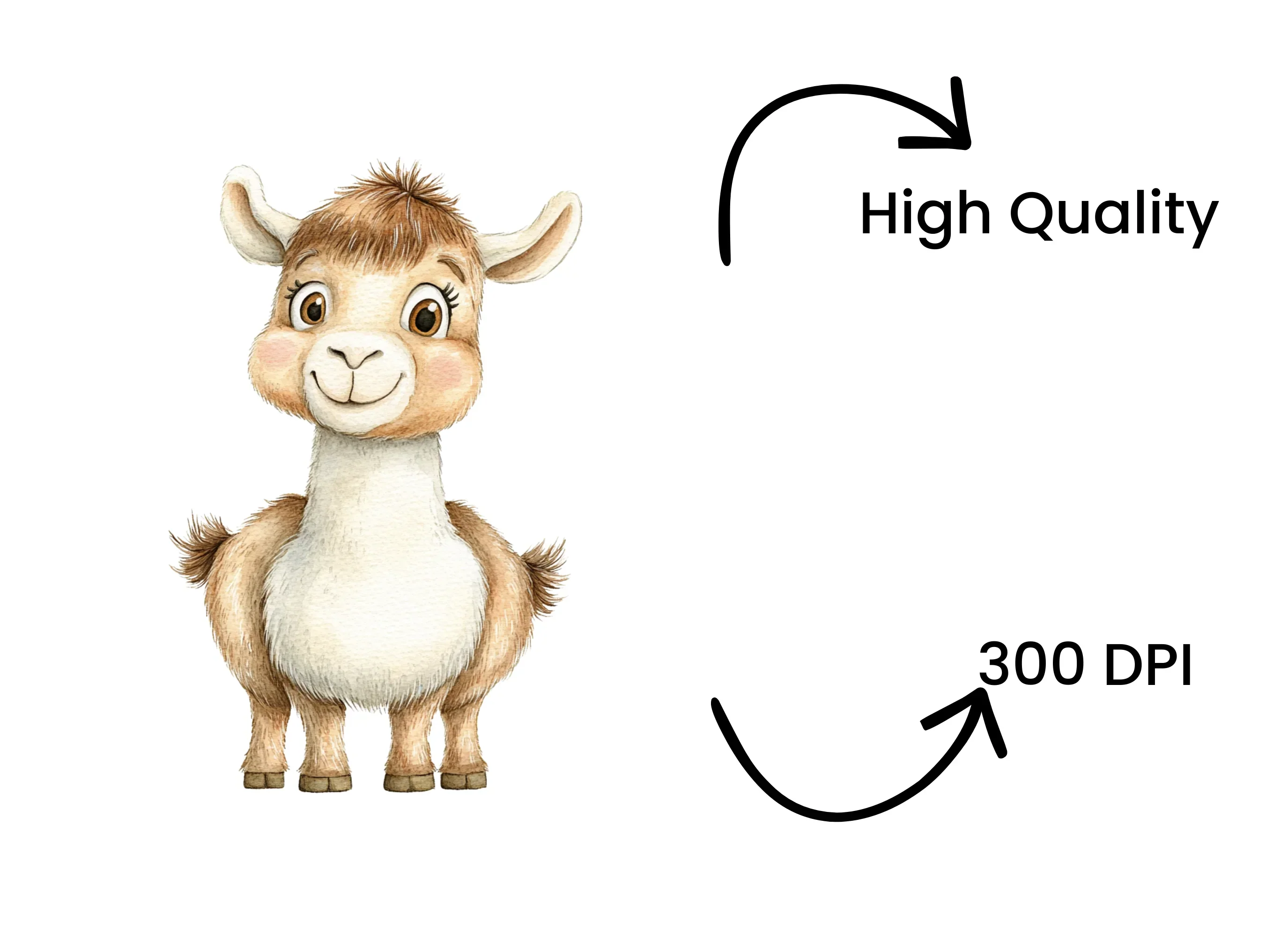 Adorable Baby Llama Clipart Bundle - Image 4