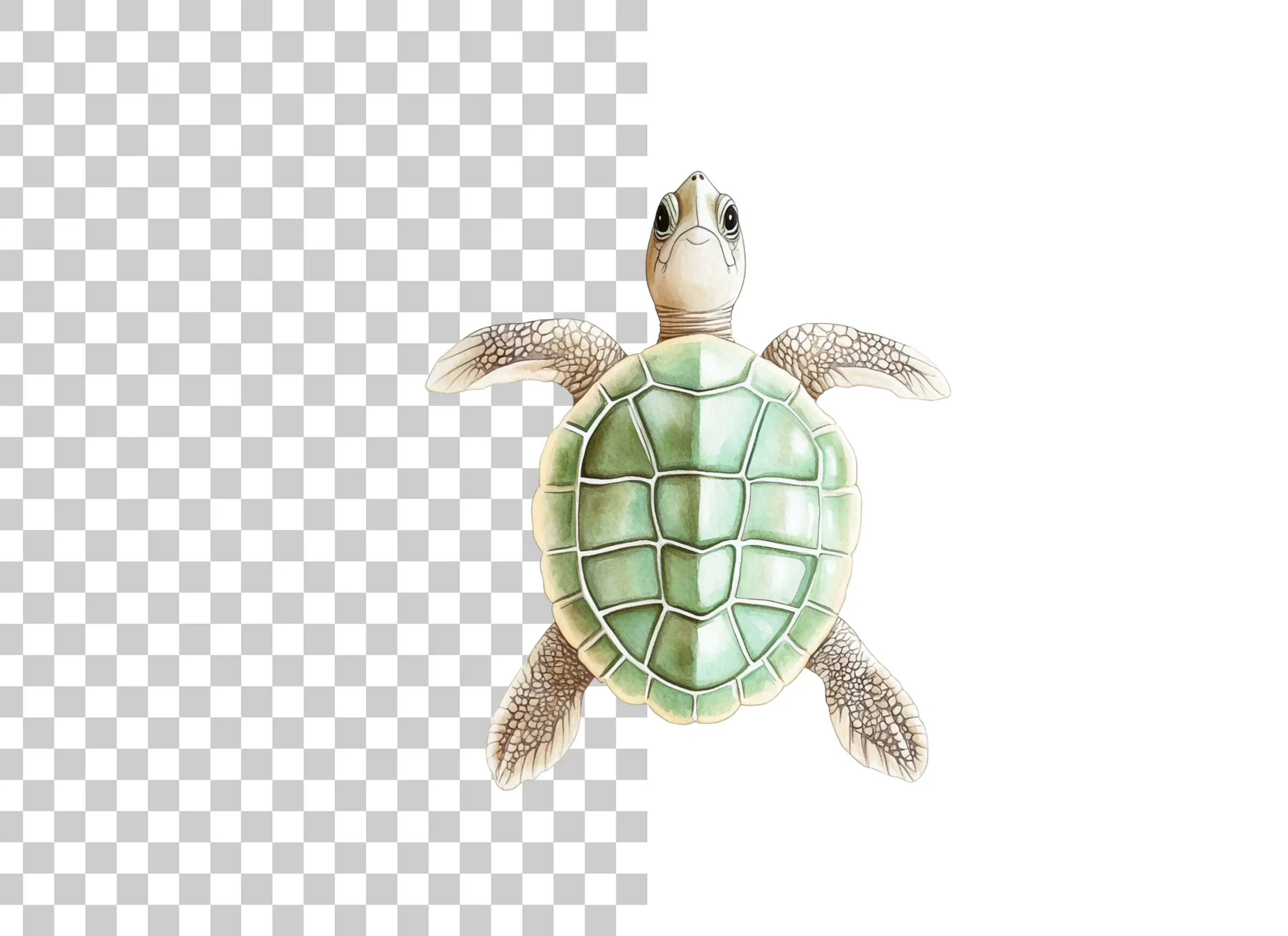 Adorable Baby Sea Turtle Clipart Bundle - Image 2
