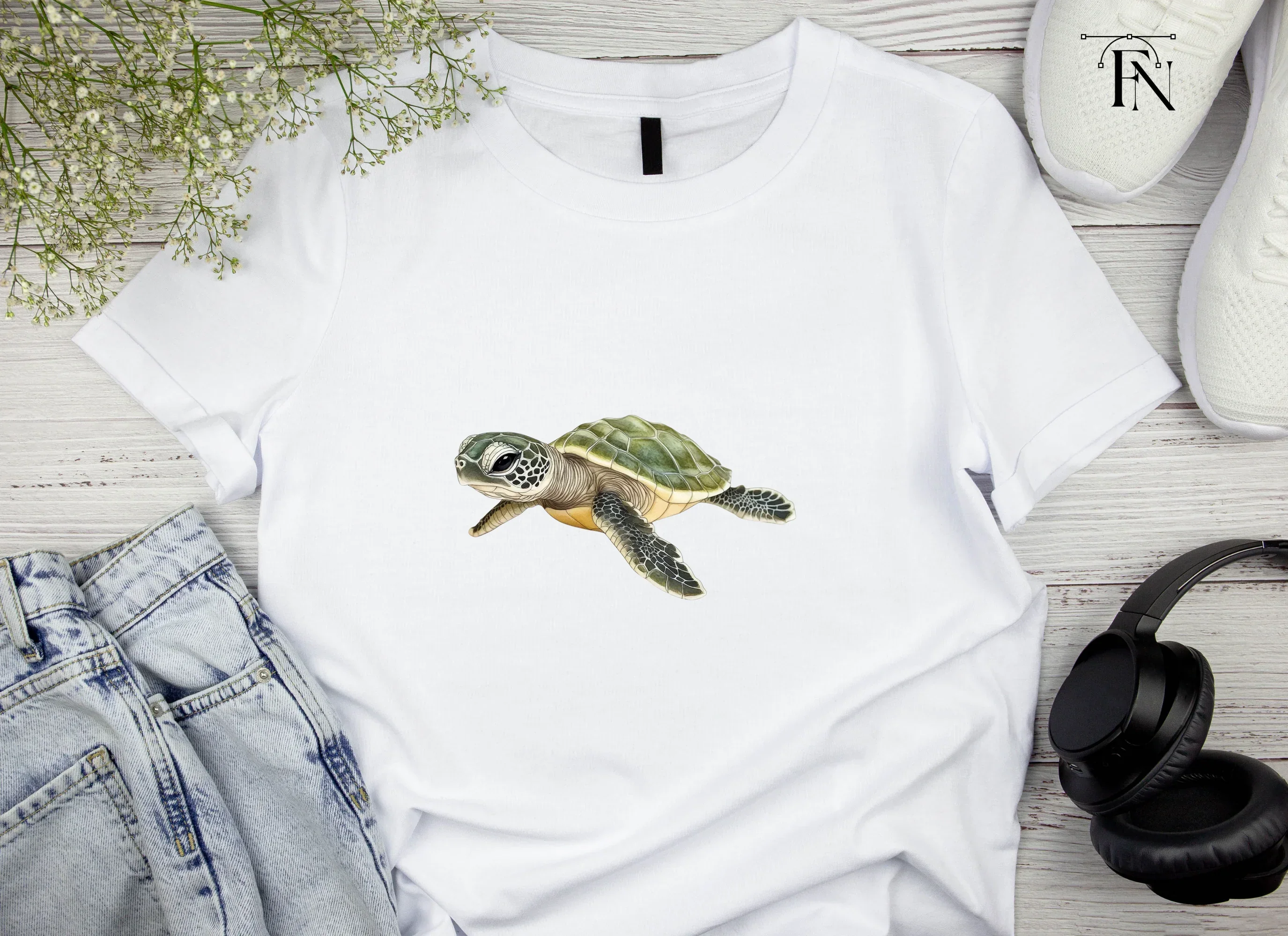 Adorable Baby Sea Turtle Clipart Bundle - Image 4