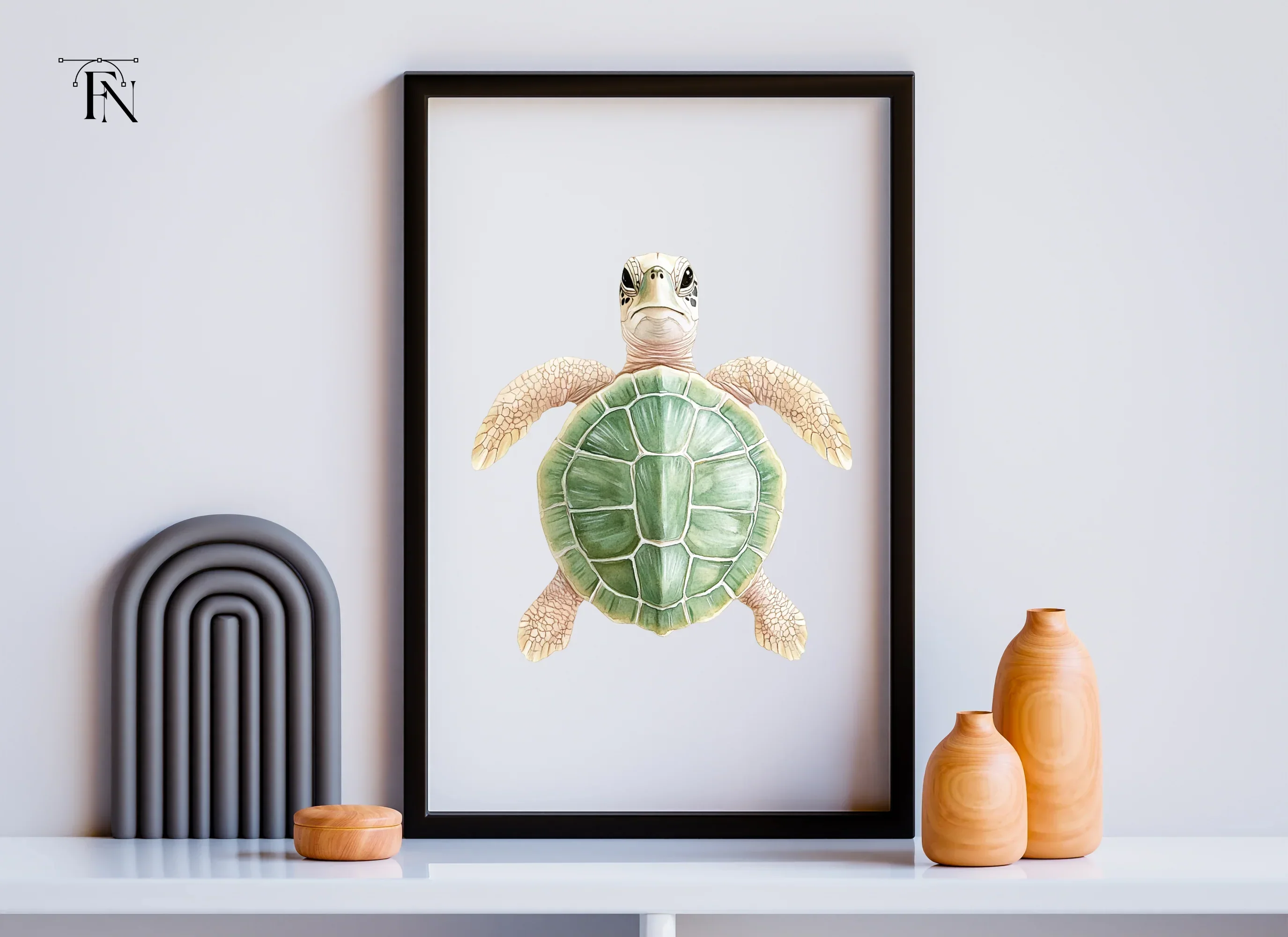 Adorable Baby Sea Turtle Clipart Bundle - Image 6