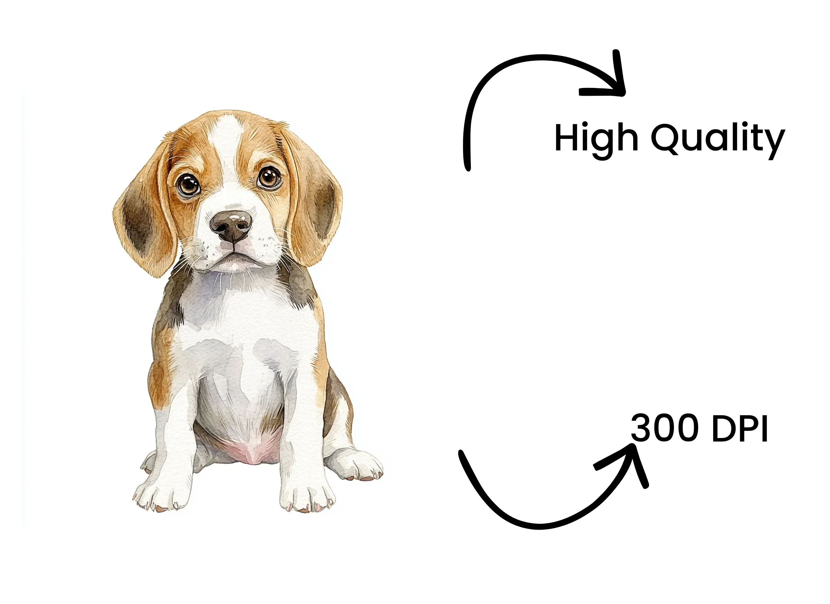 Adorable Beagle Puppy Clipart Bundle - Image 4
