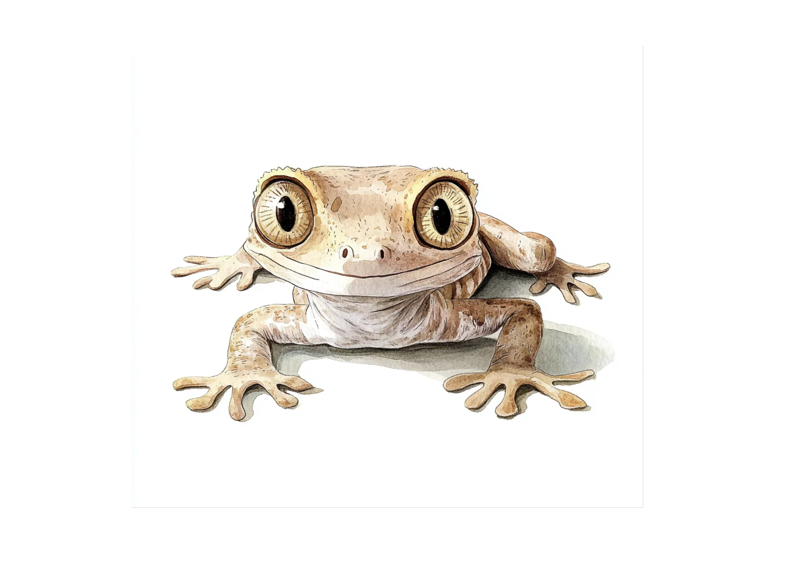 Adorable Brown Gecko Clipart Bundle - Image 2
