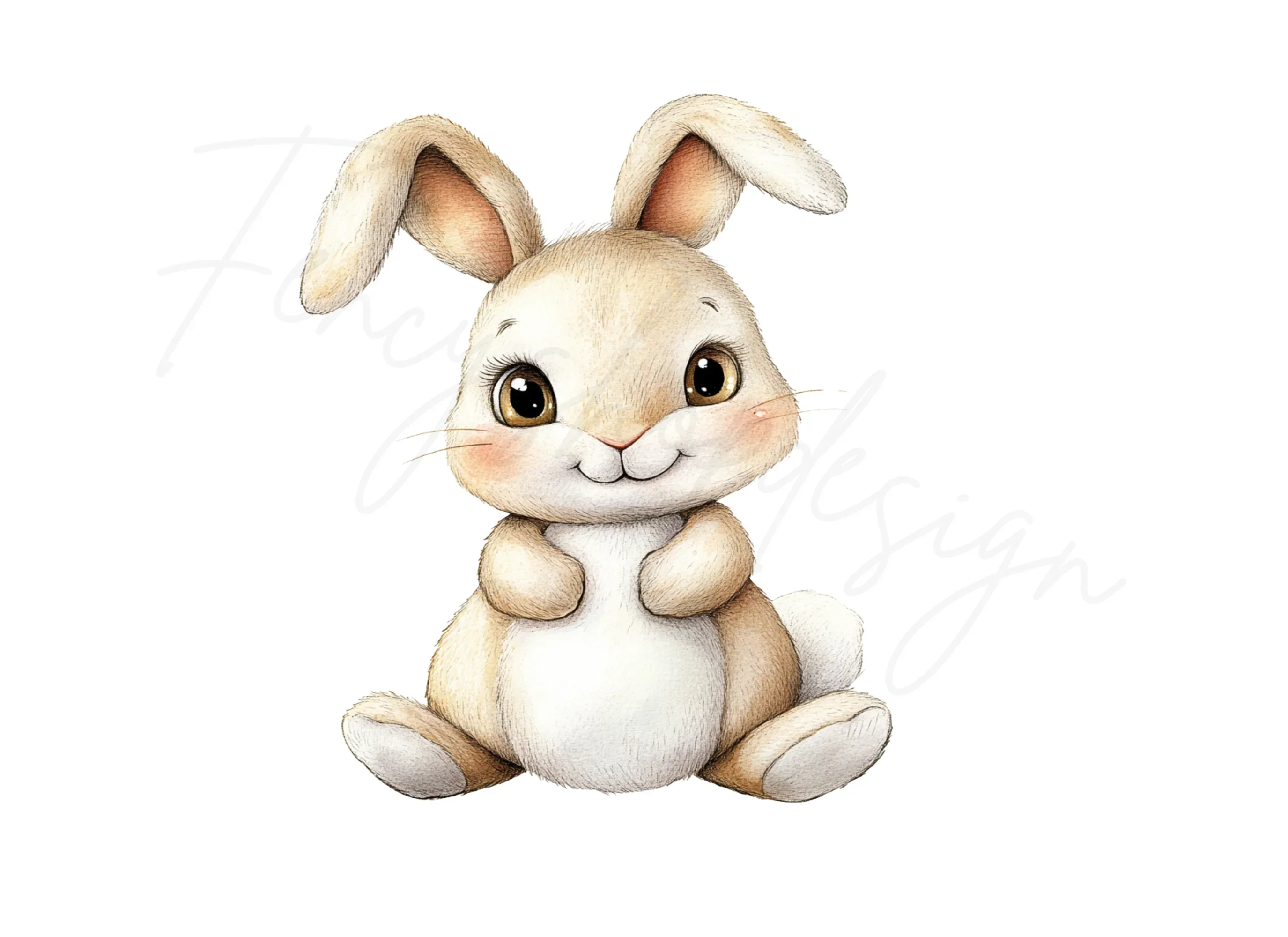 Adorable Bunny Clipart Bundle - Image 3