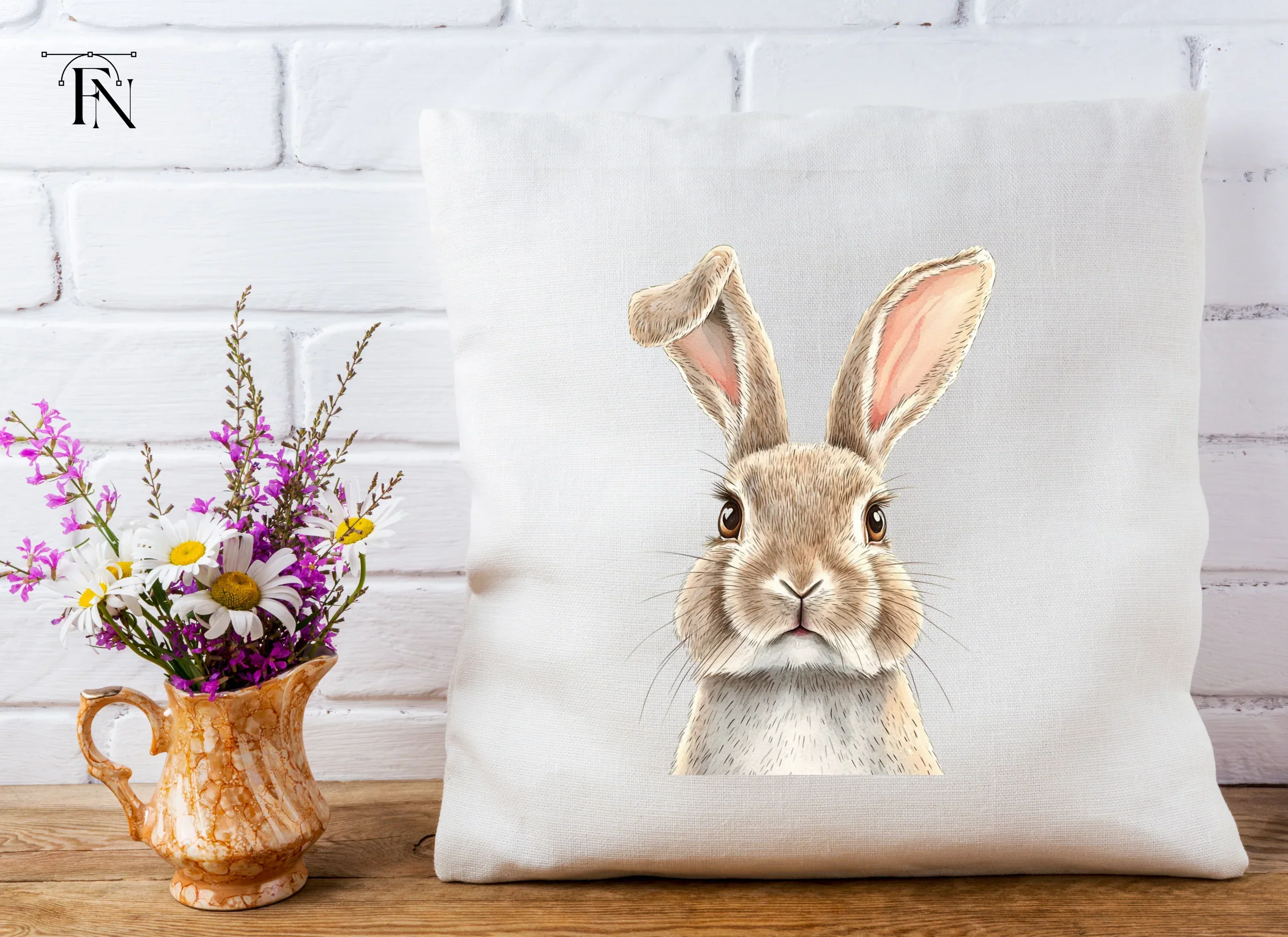 Adorable Bunny Rabbit Clipart Bundle - Image 3