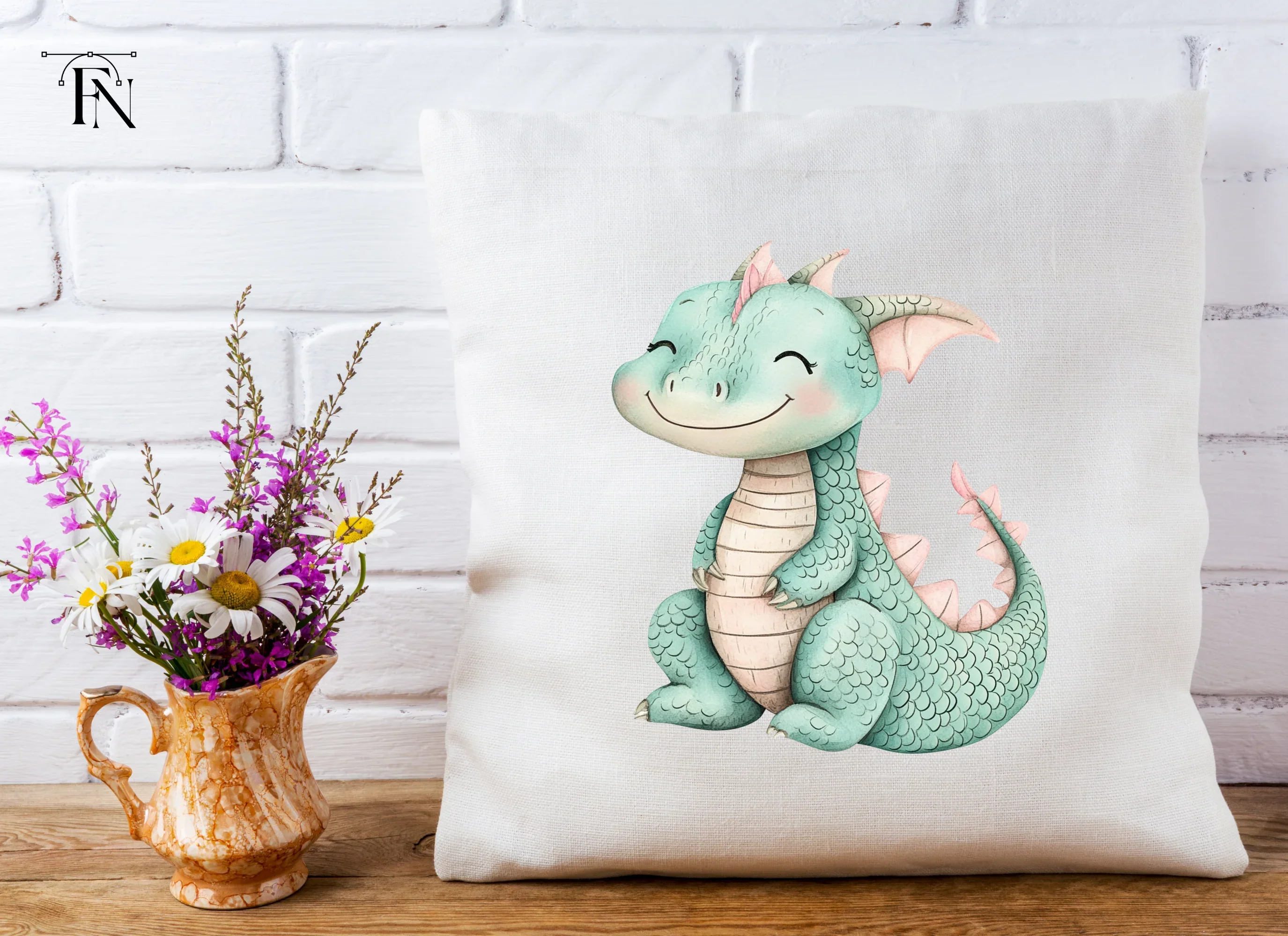 Adorable Cartoon Dragon Illustrations Clipart Bundle - Image 5