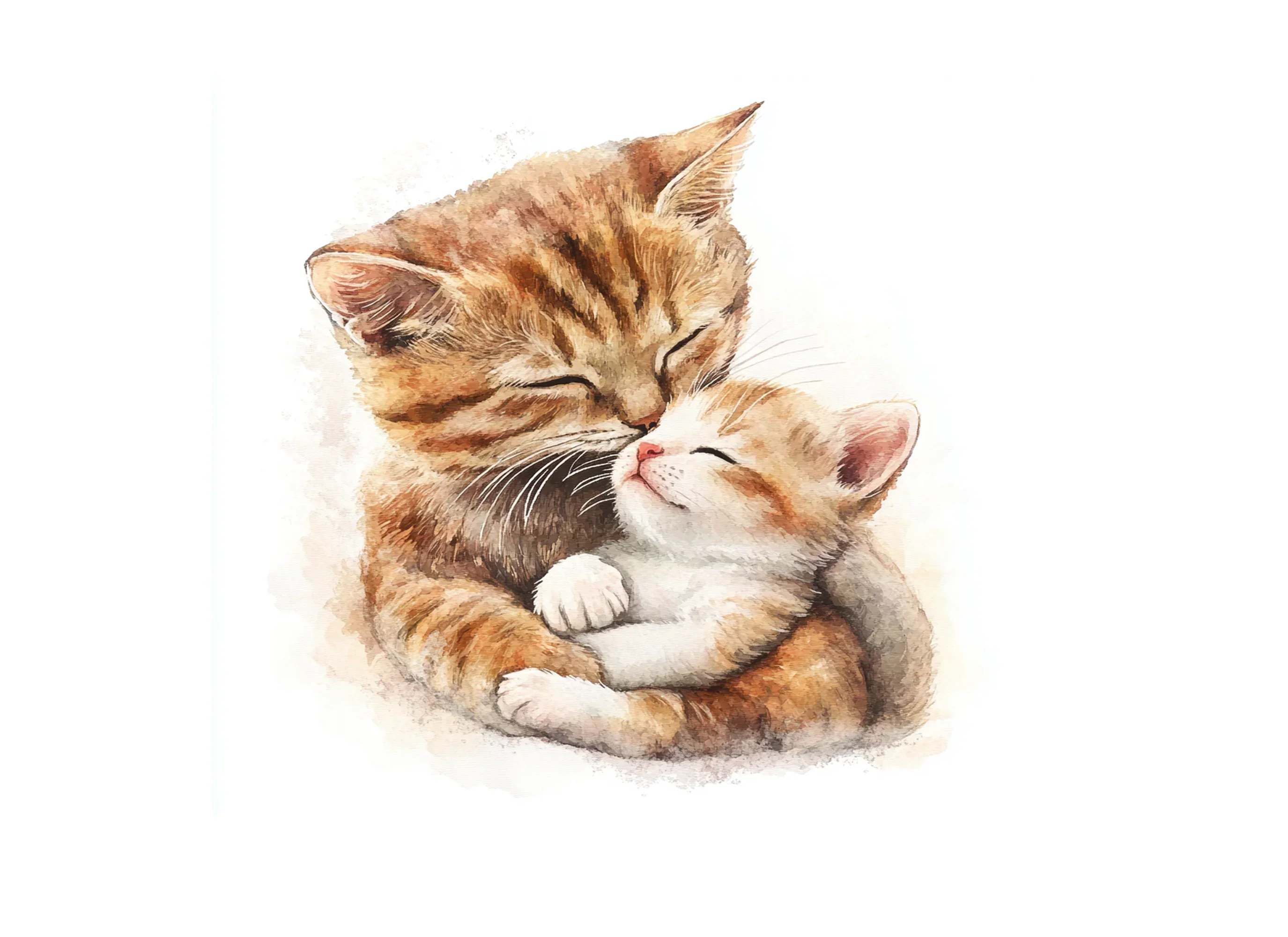 Adorable Cat Family Clipart Bundle - Image 2