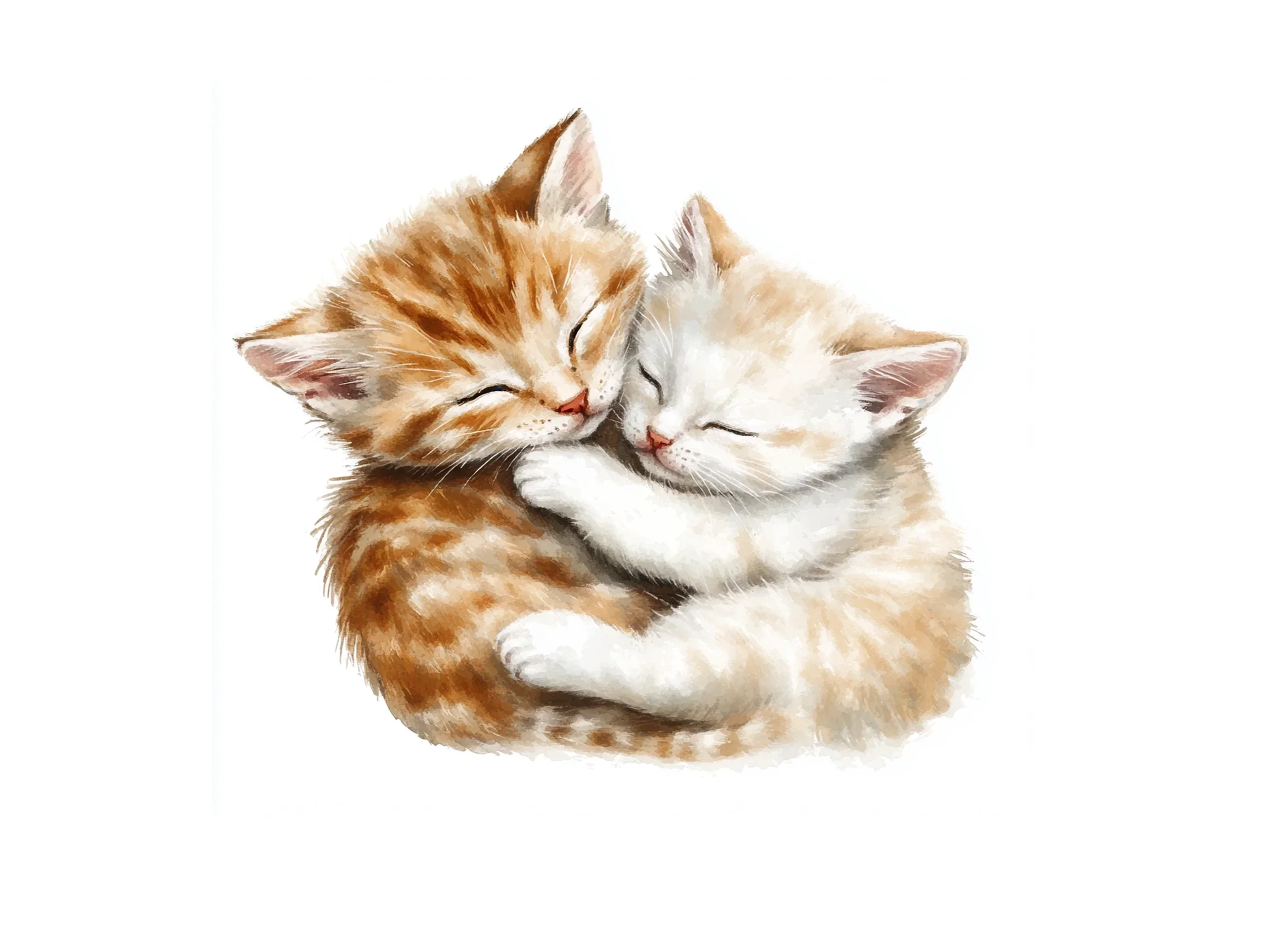 Adorable Cat Family Clipart Bundle - Image 3