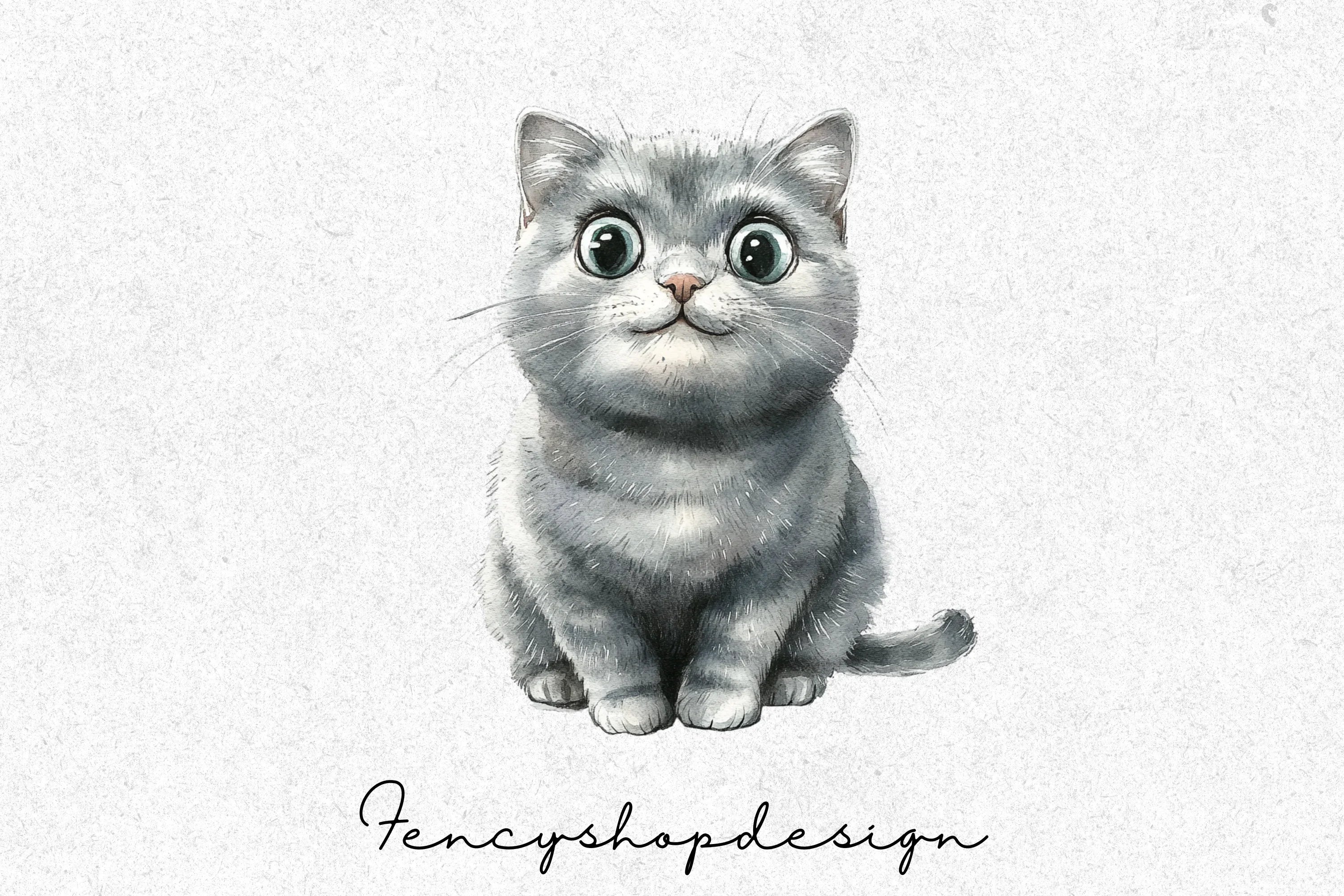 Adorable Cat Kitten Clipart Bundle - Image 4