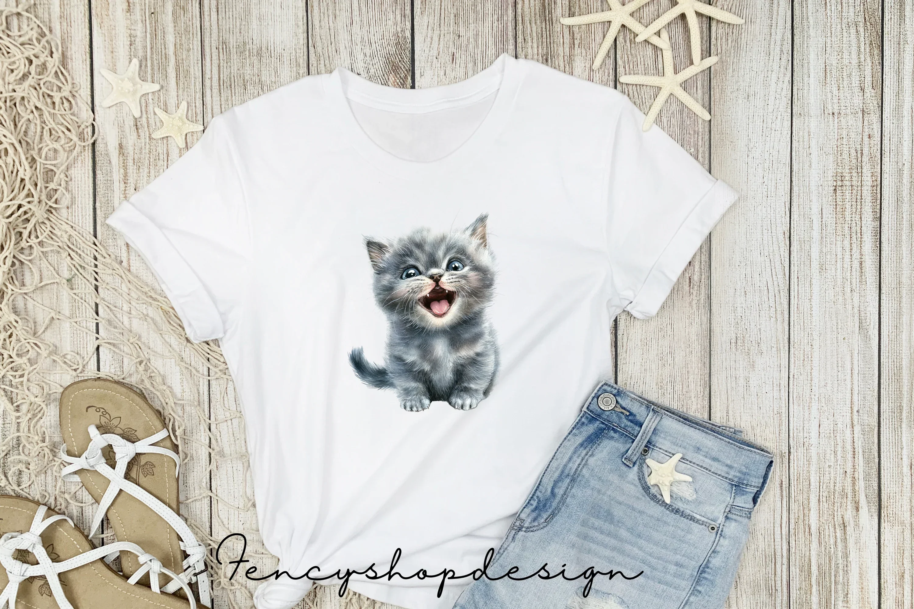 Adorable Cat Kitten Clipart Bundle - Image 5