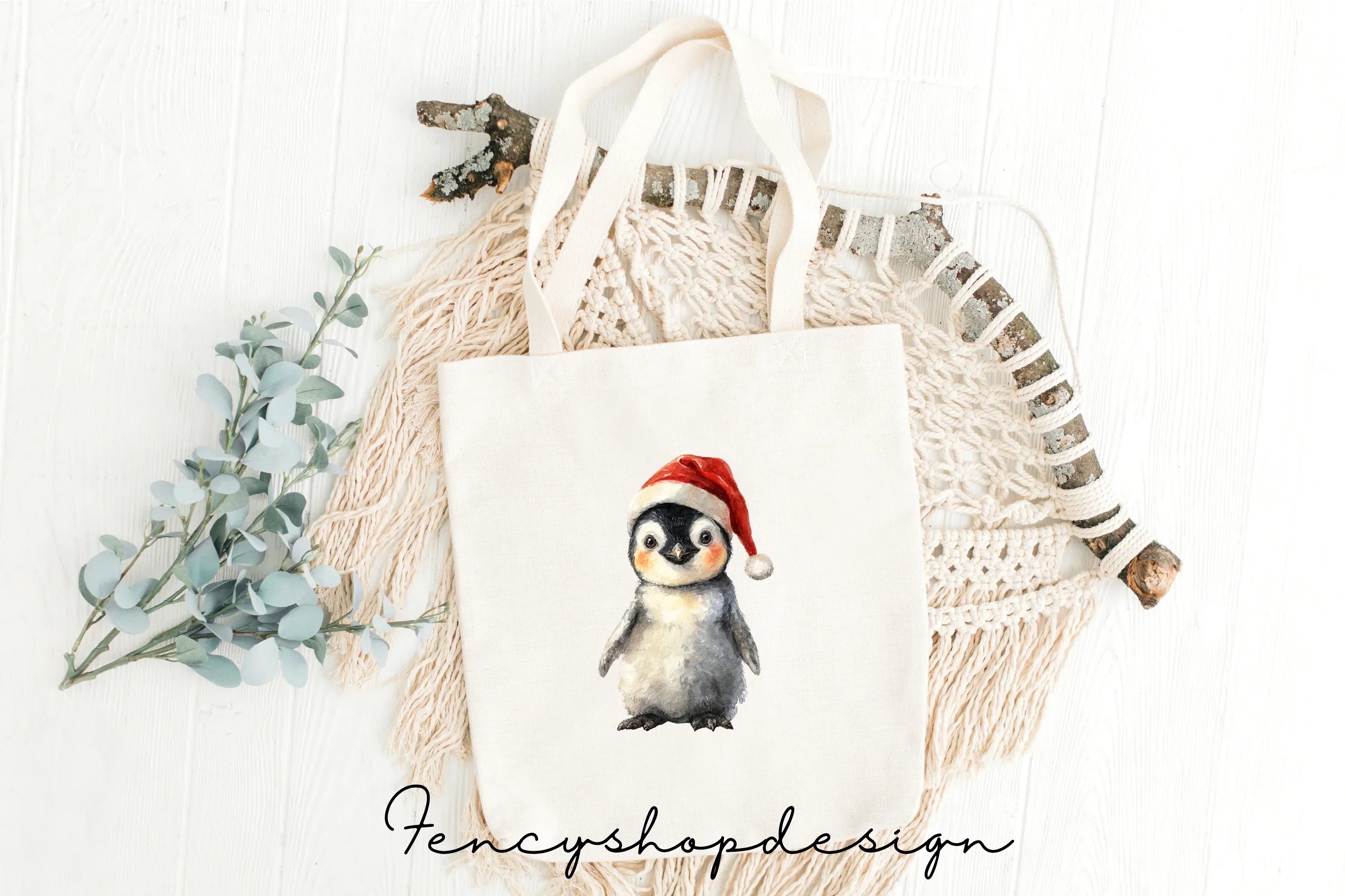 Adorable Christmas Penguin Family Clipart Bundle - Image 8