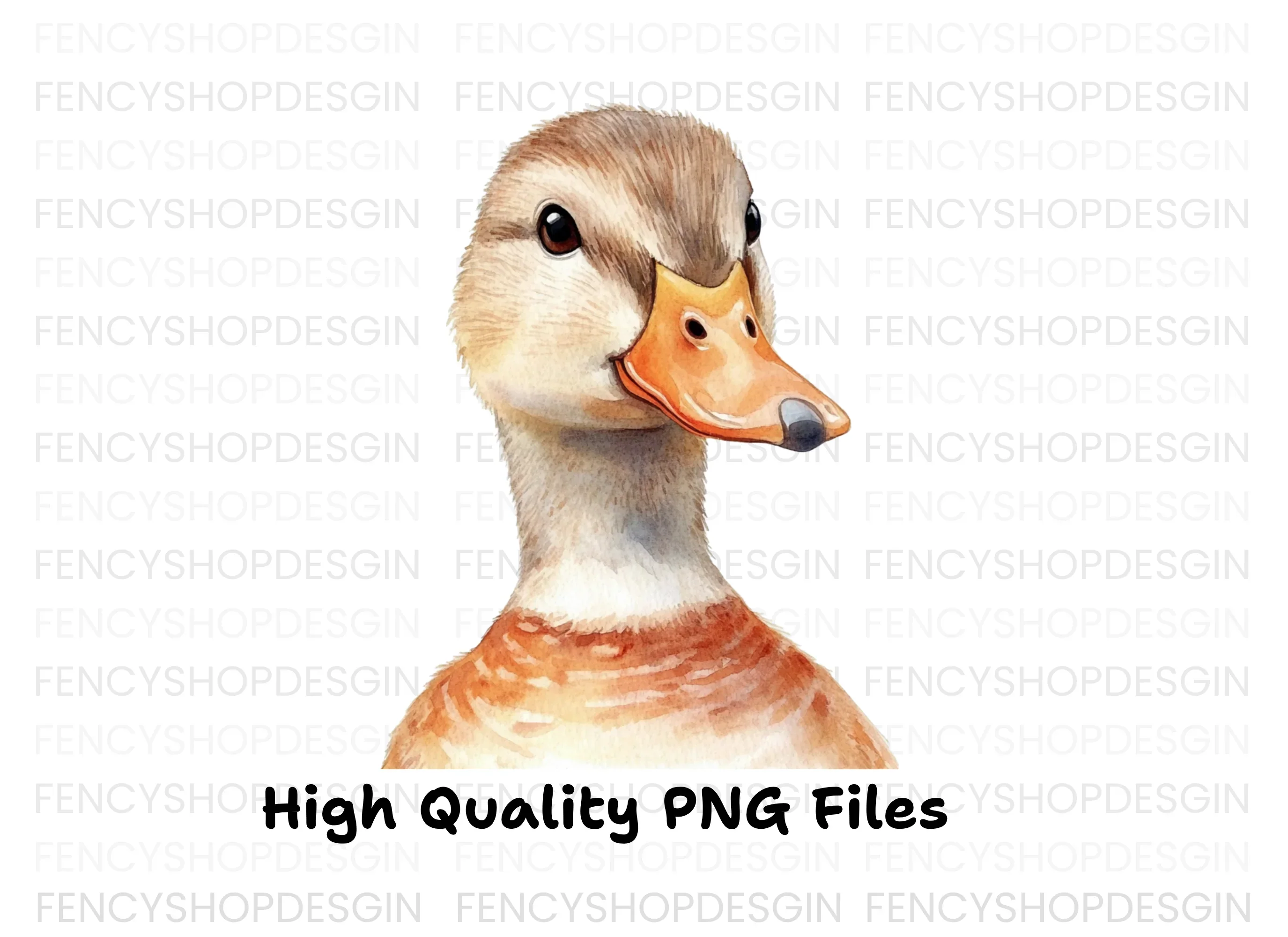 Adorable Duck Head Clipart Bundle - Image 3