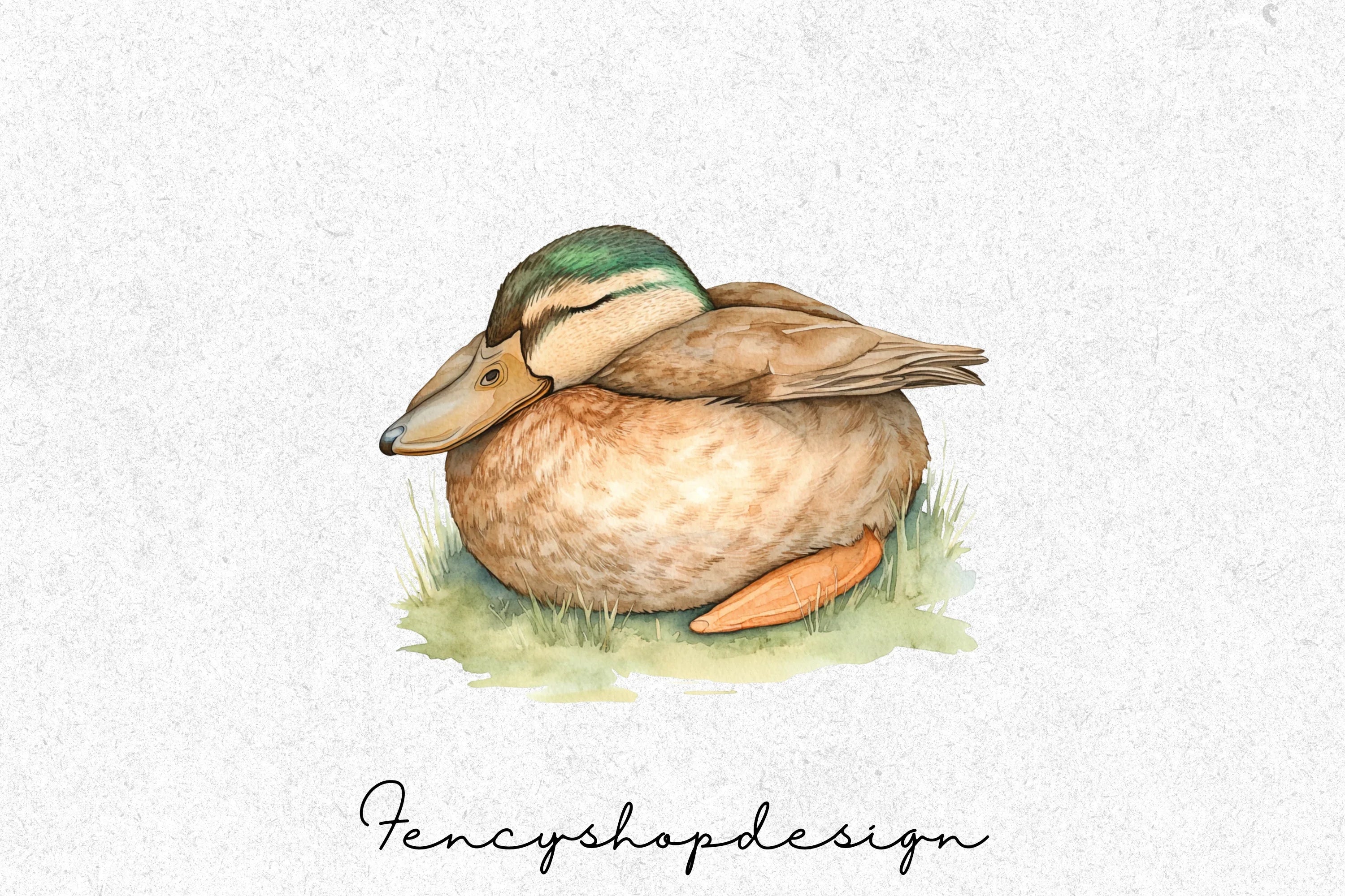 Adorable Ducks & Spooky Spider Clipart Bundle - Image 3