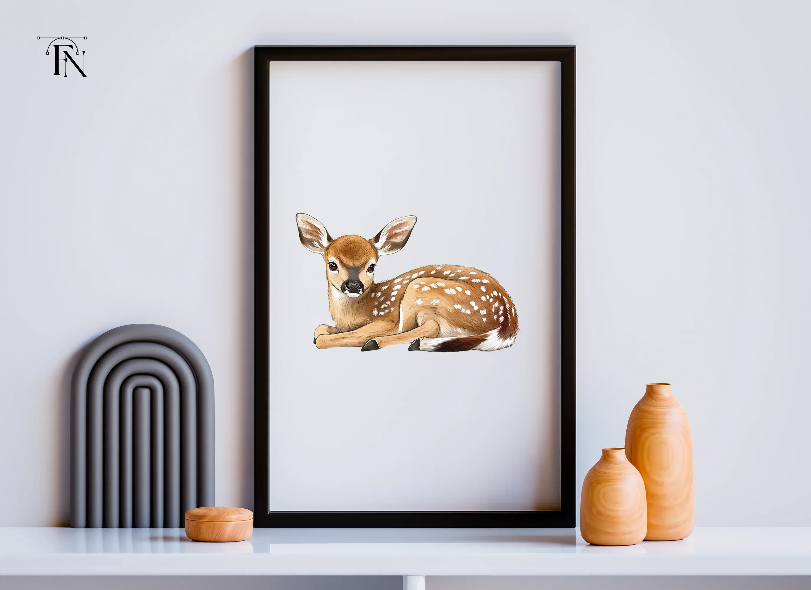 Adorable Fawn Clipart Bundle - Image 6