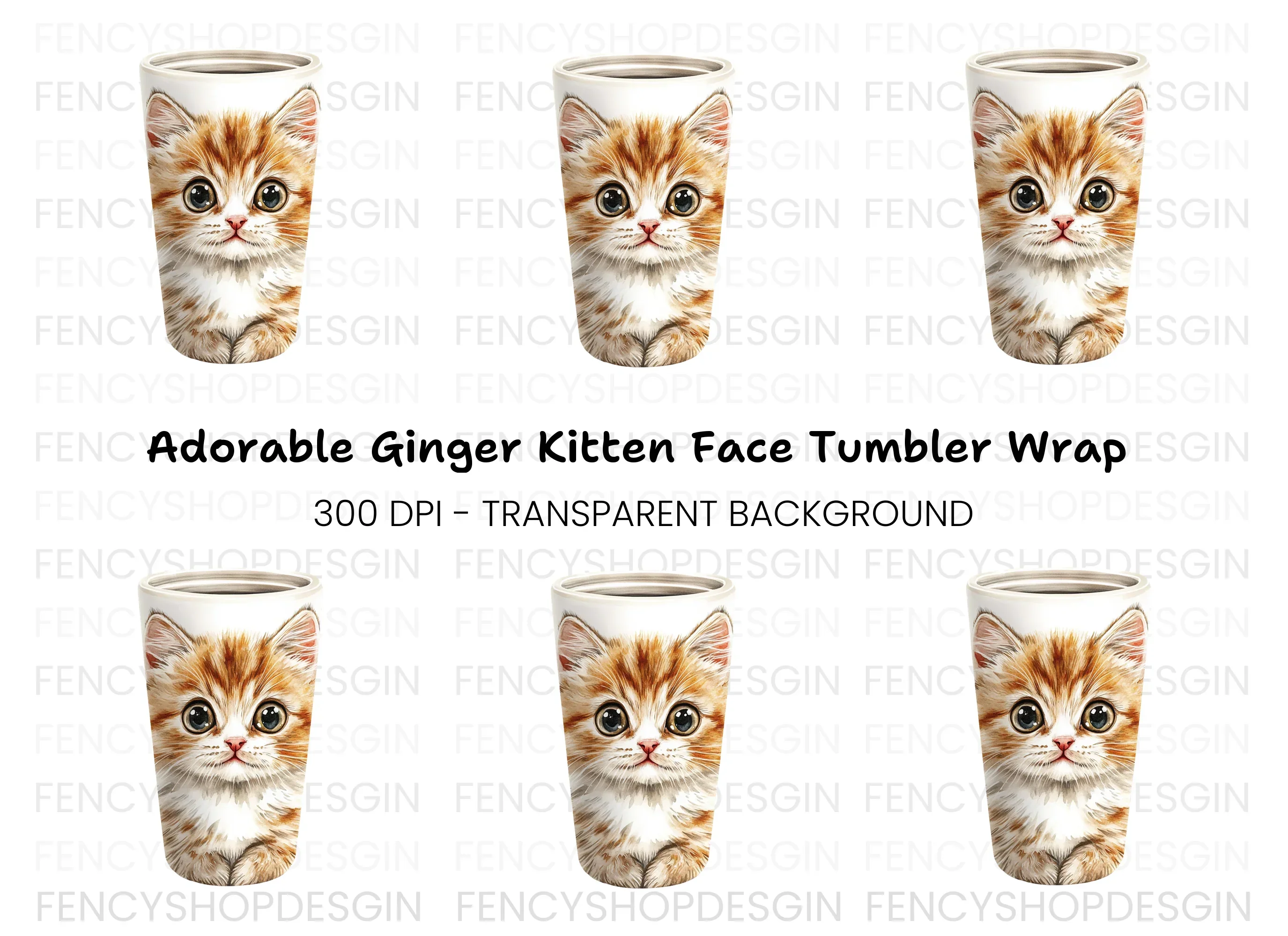 Adorable Fluffy Kitten Clipart Bundle