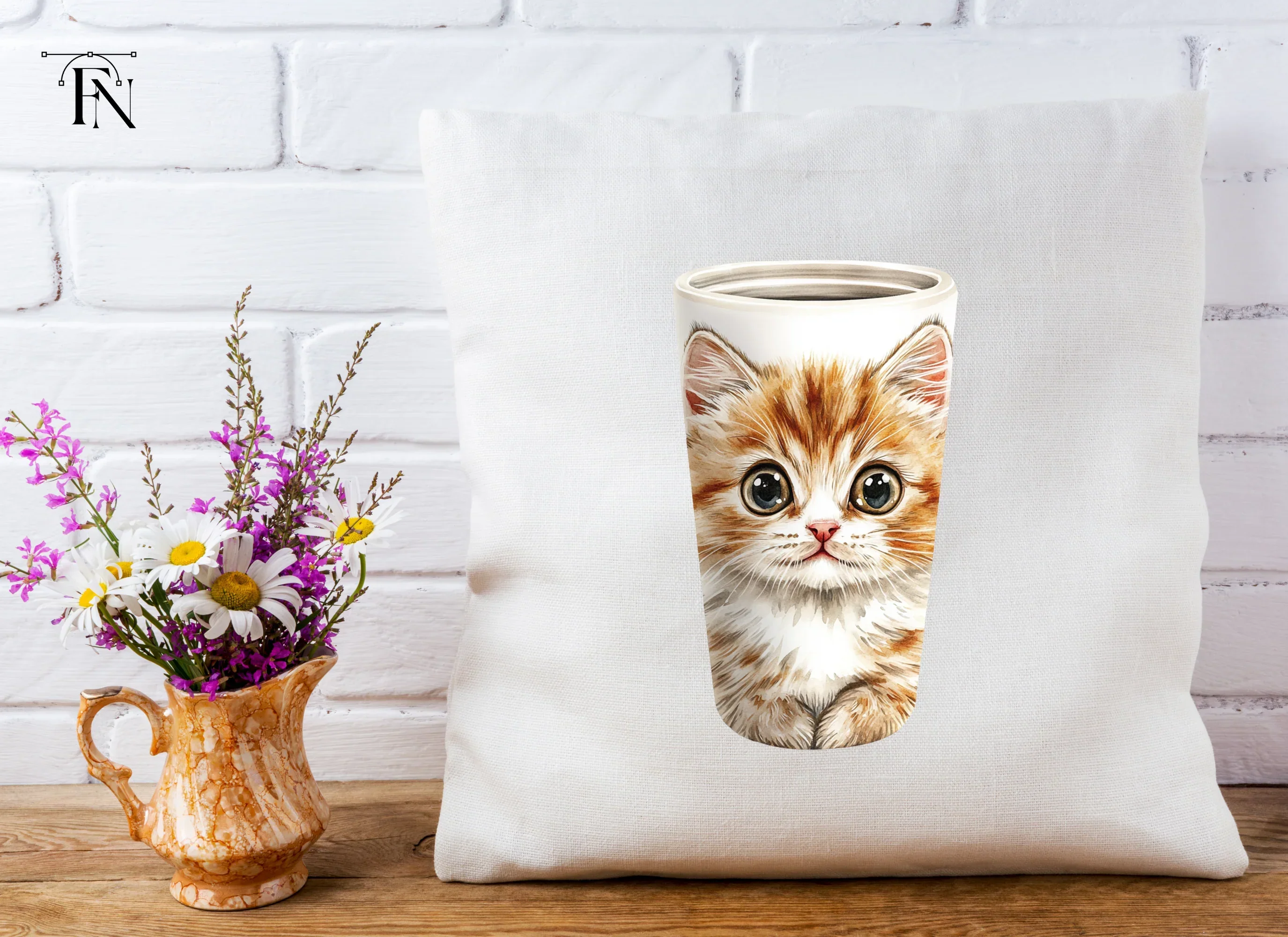 Adorable Fluffy Kitten Clipart Bundle - Image 5