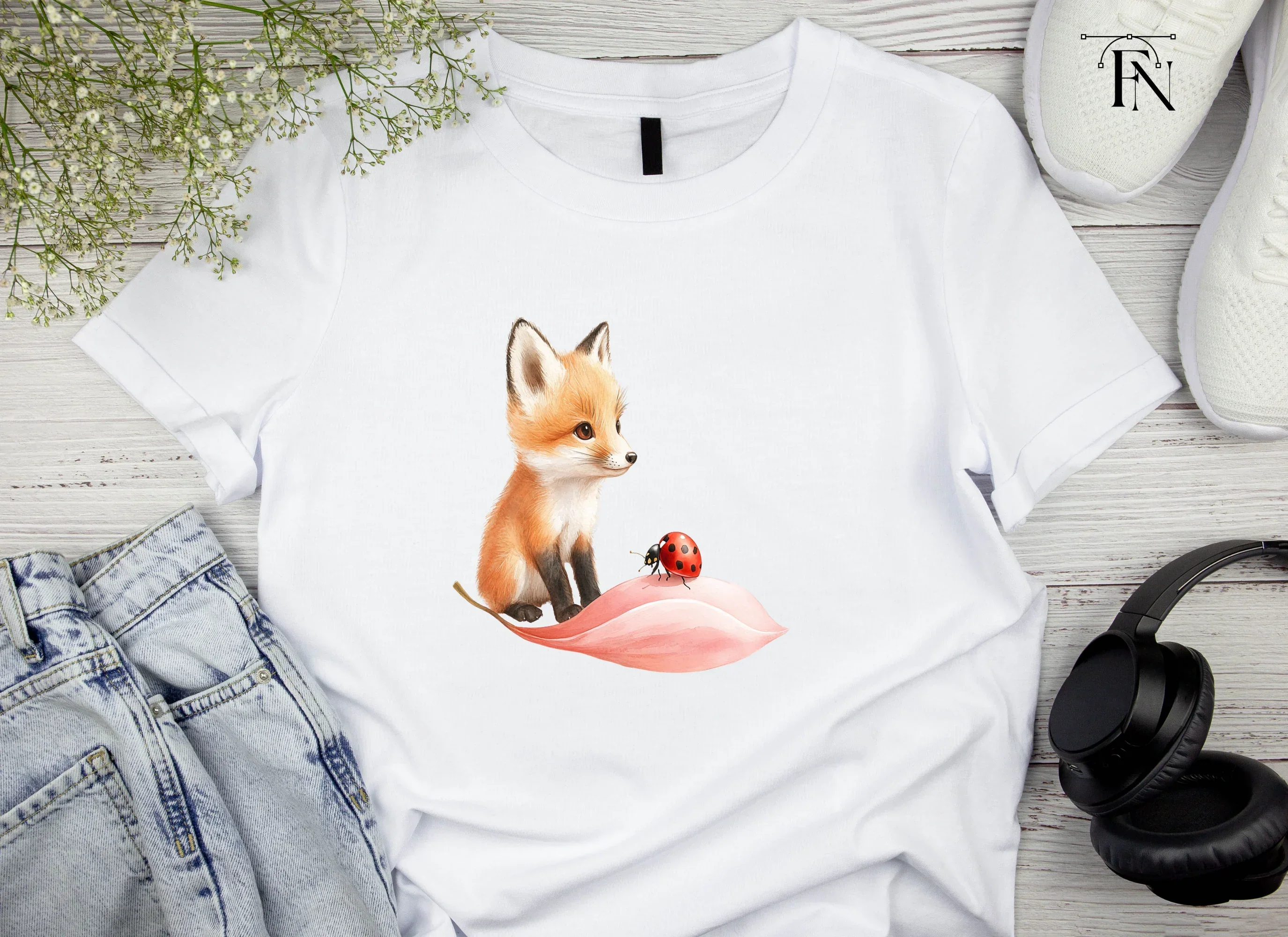 Adorable Fox and Ladybug Clipart Bundle - Image 5