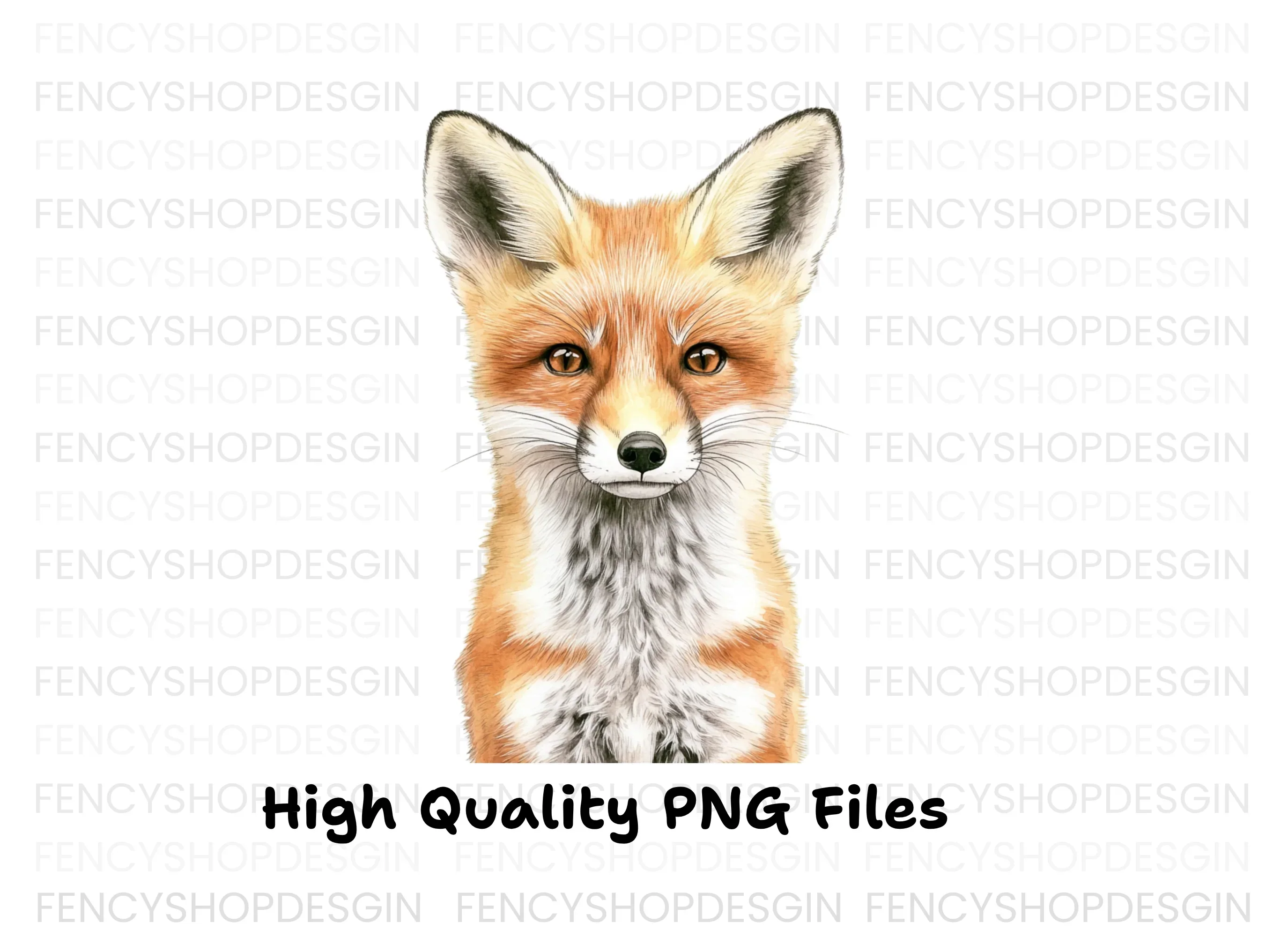 Adorable Fox Faces Clipart Bundle - Image 2