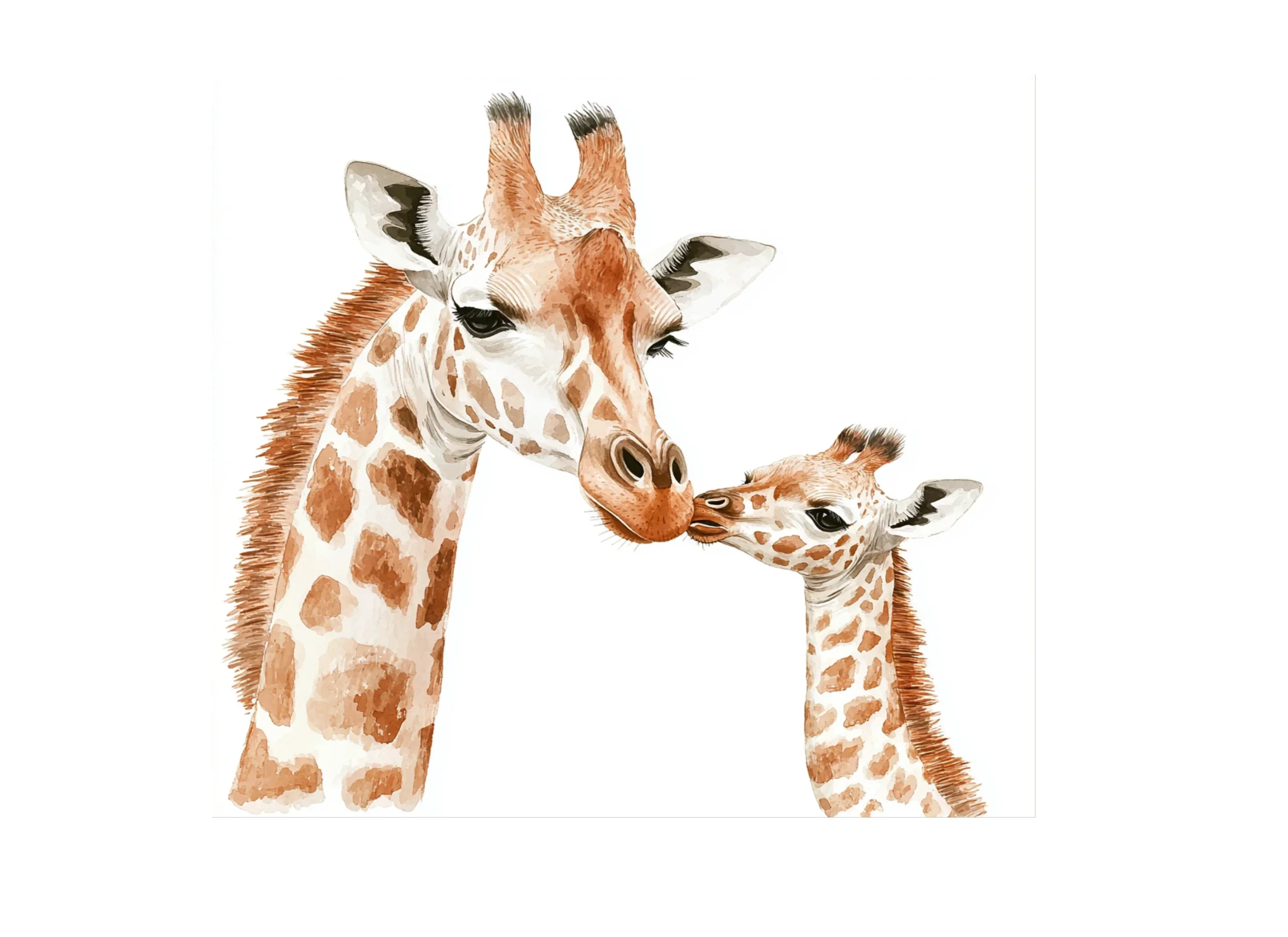 Adorable Giraffe Family Clipart Bundle - Image 3