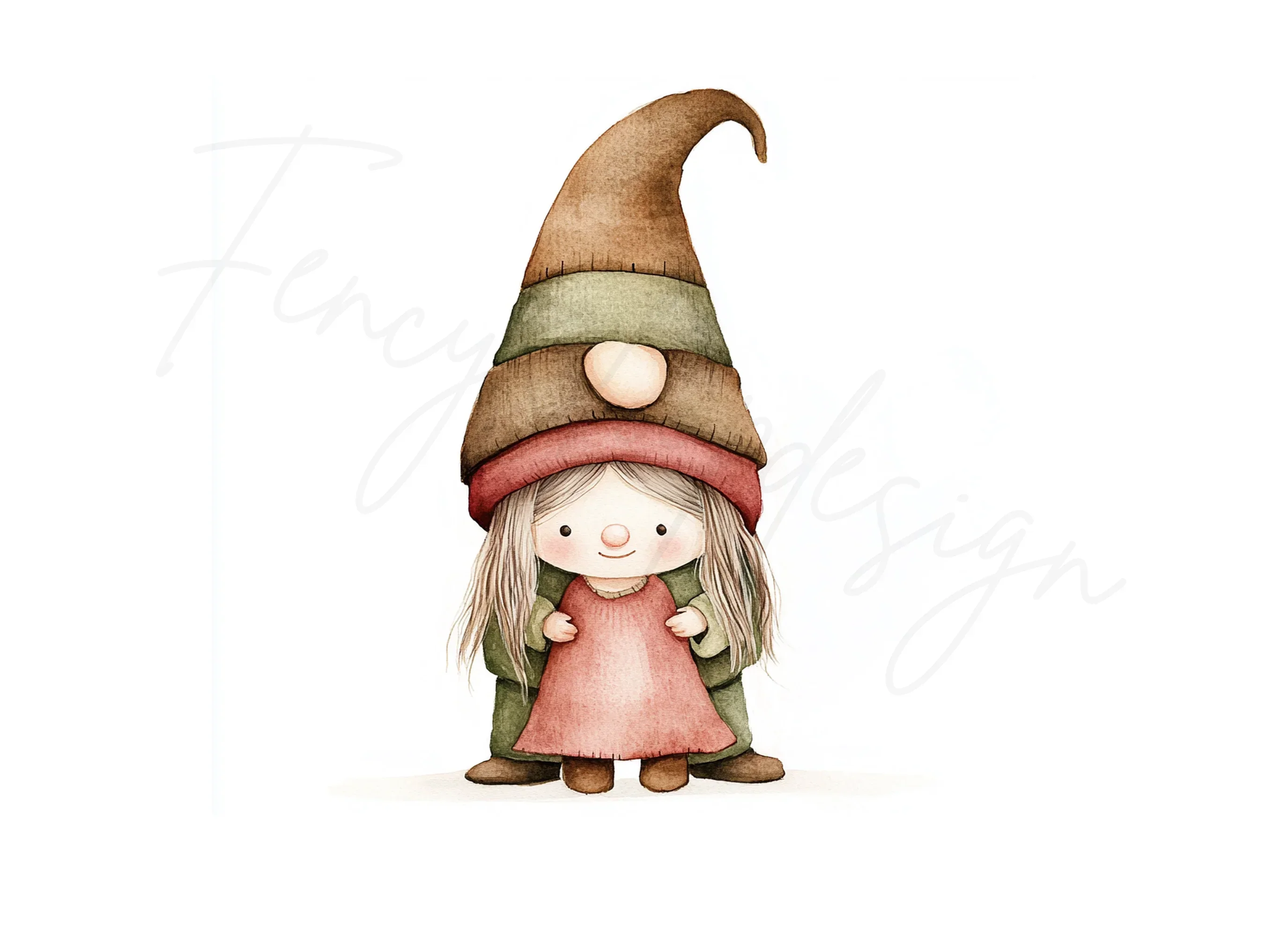 Adorable Gnome Family Clipart Bundle - Image 2