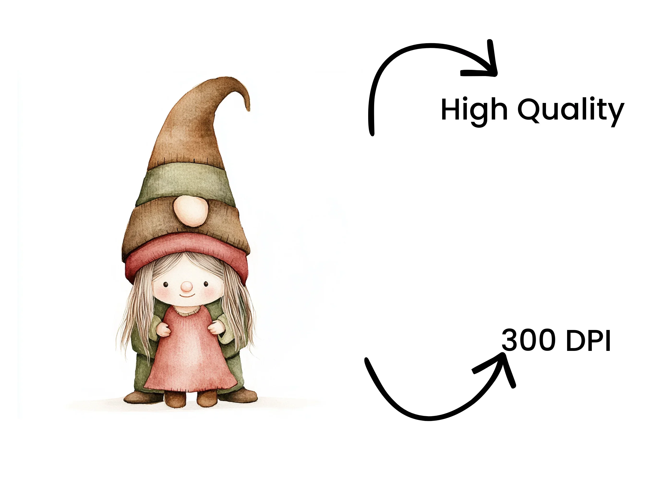 Adorable Gnome Family Clipart Bundle - Image 4