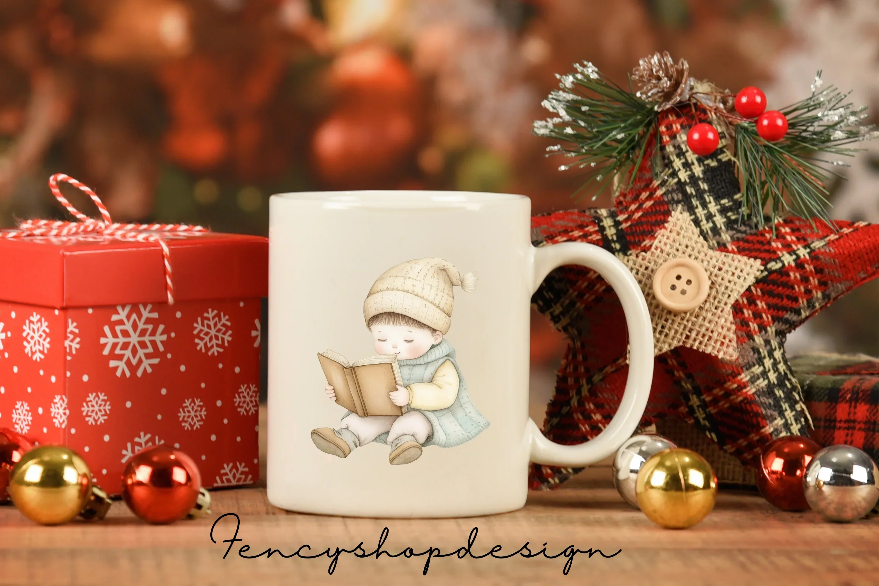 Adorable Kids Reading Books Clipart Bundle - Image 7