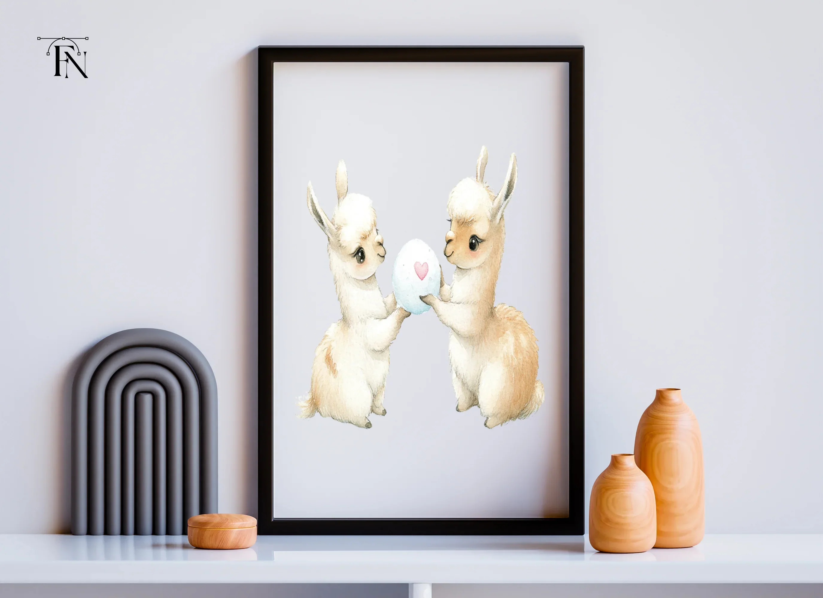 Adorable Llama Snowball Fight Clipart Bundle - Image 6