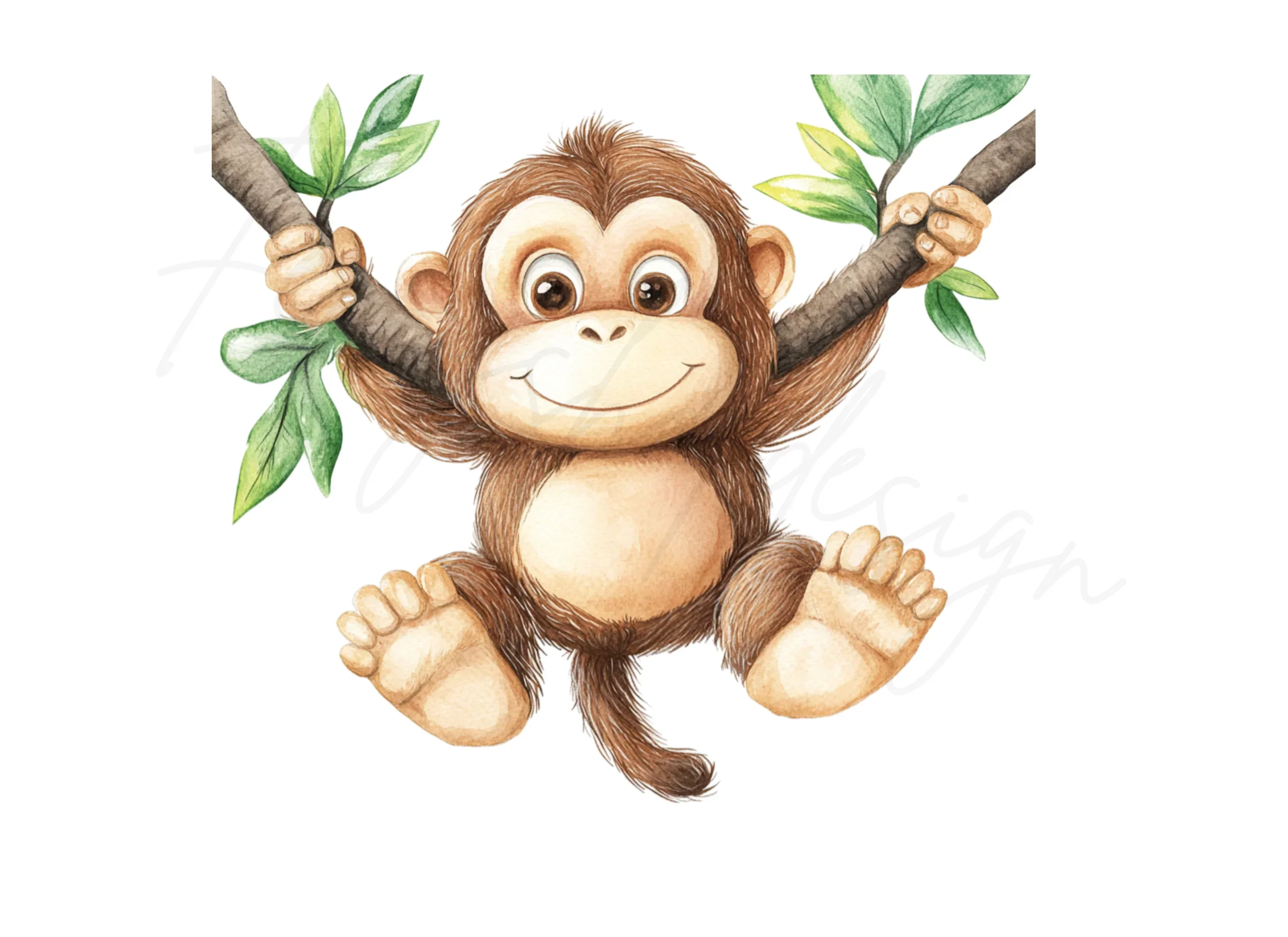 Adorable Monkey Clipart Bundle - Image 3