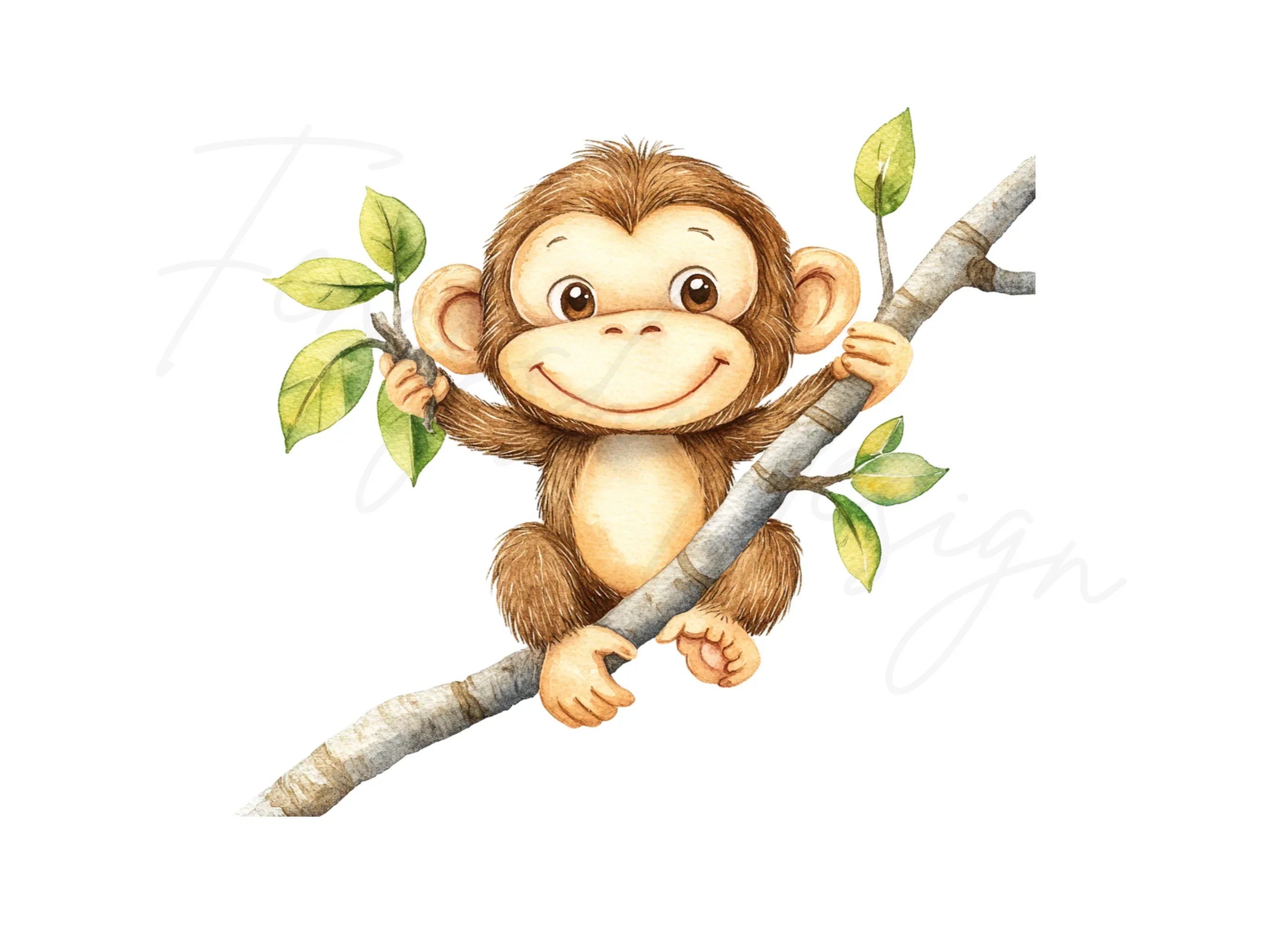 Adorable Monkey Clipart Bundle - Image 2