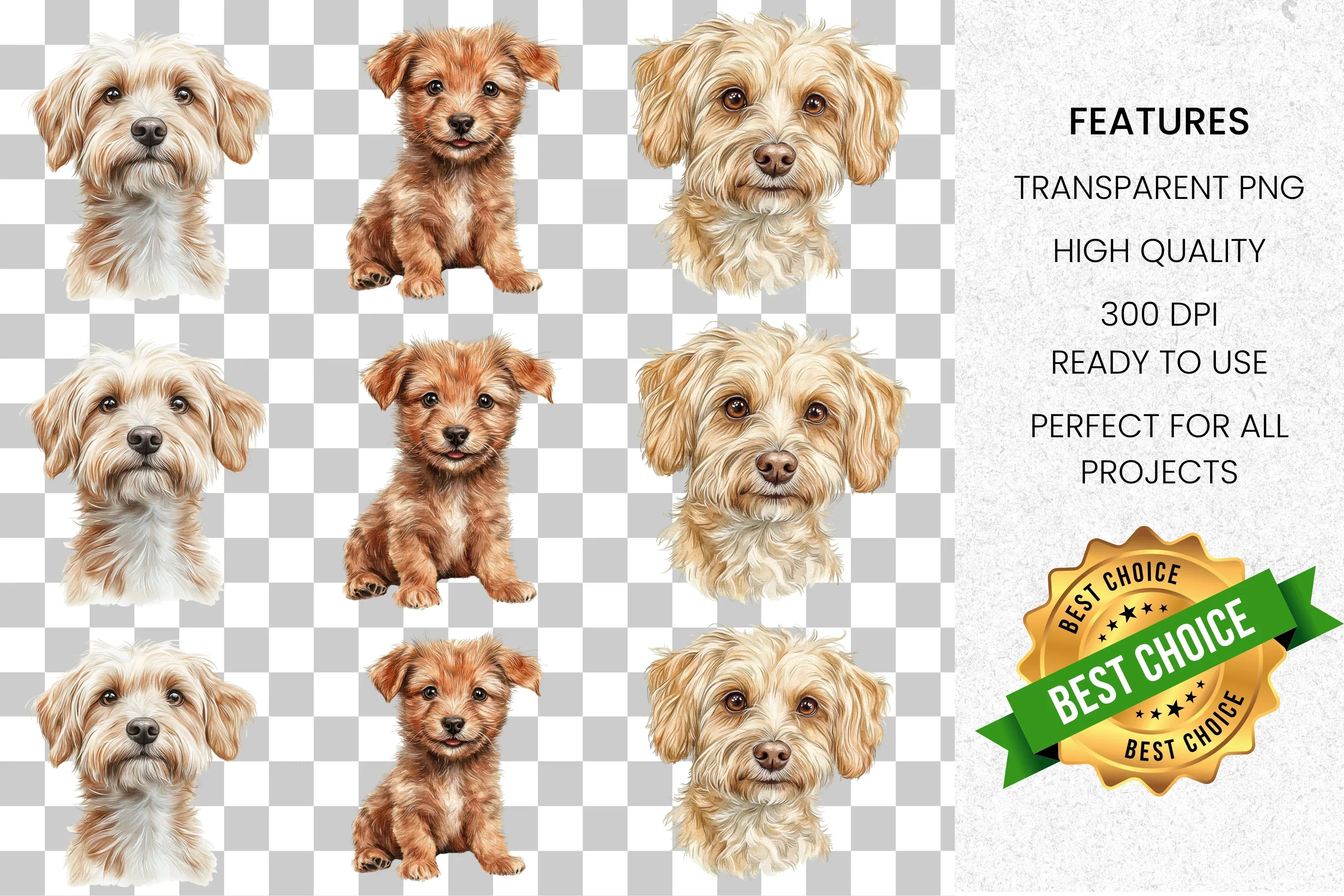 Adorable Puppy Clipart Bundle - Image 2
