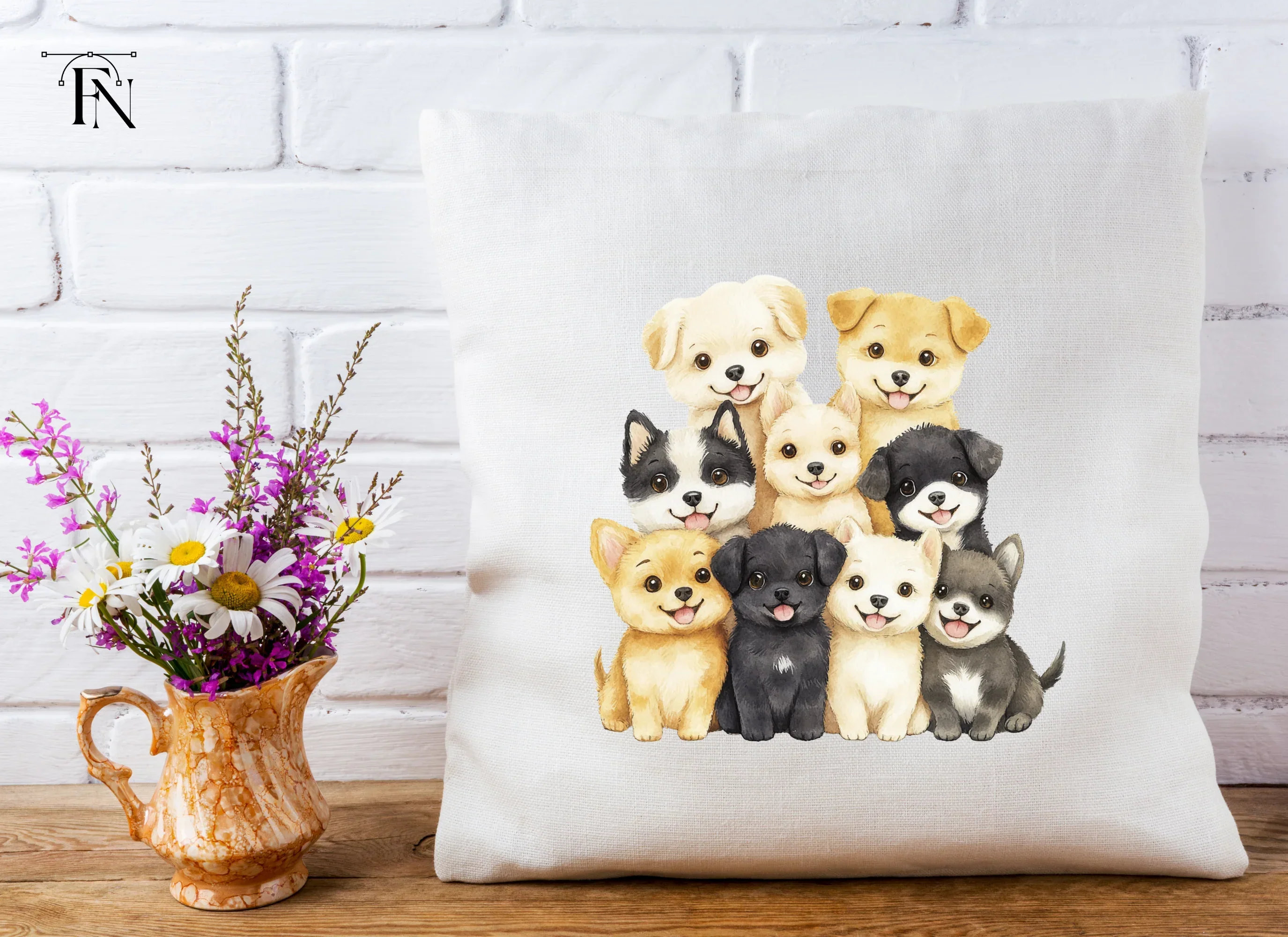 Adorable Puppy Clipart Bundle - Image 4