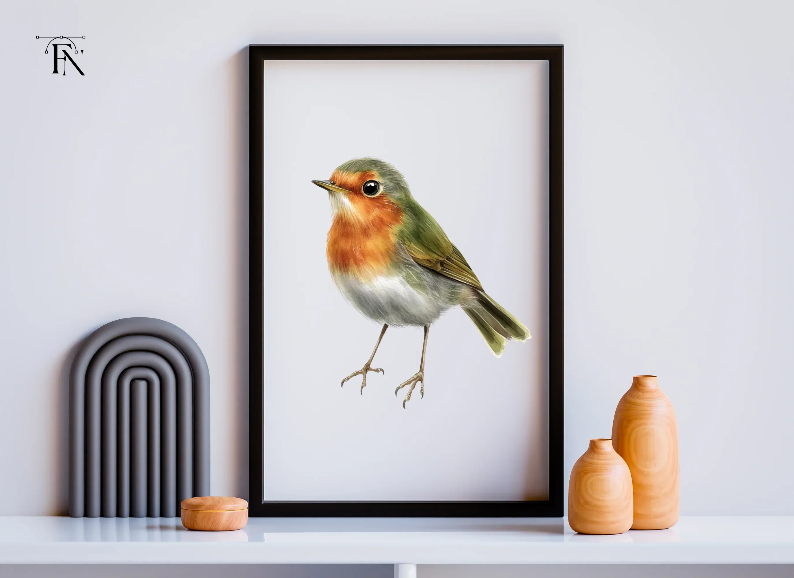 Adorable Robin Bird Clipart Bundle - Image 6