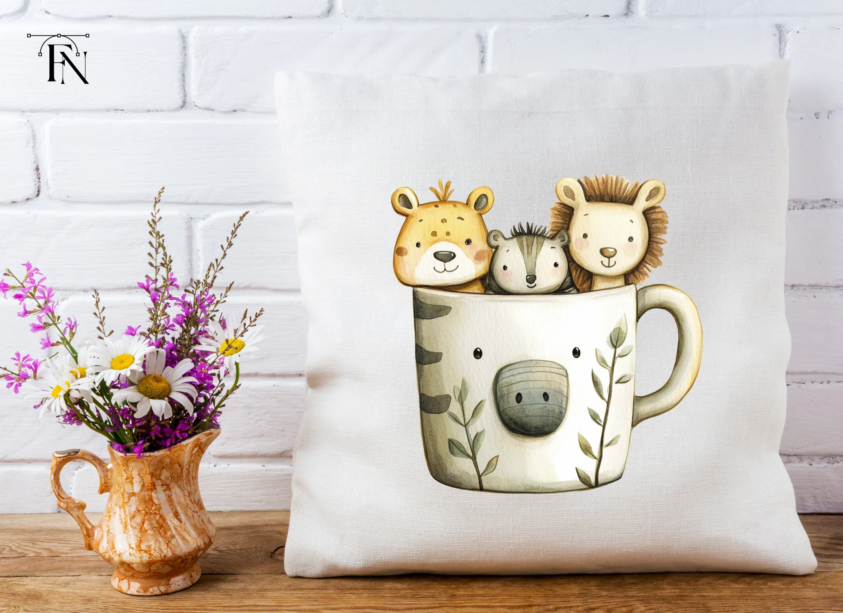 Adorable Safari Friends Clipart Bundle - Image 5