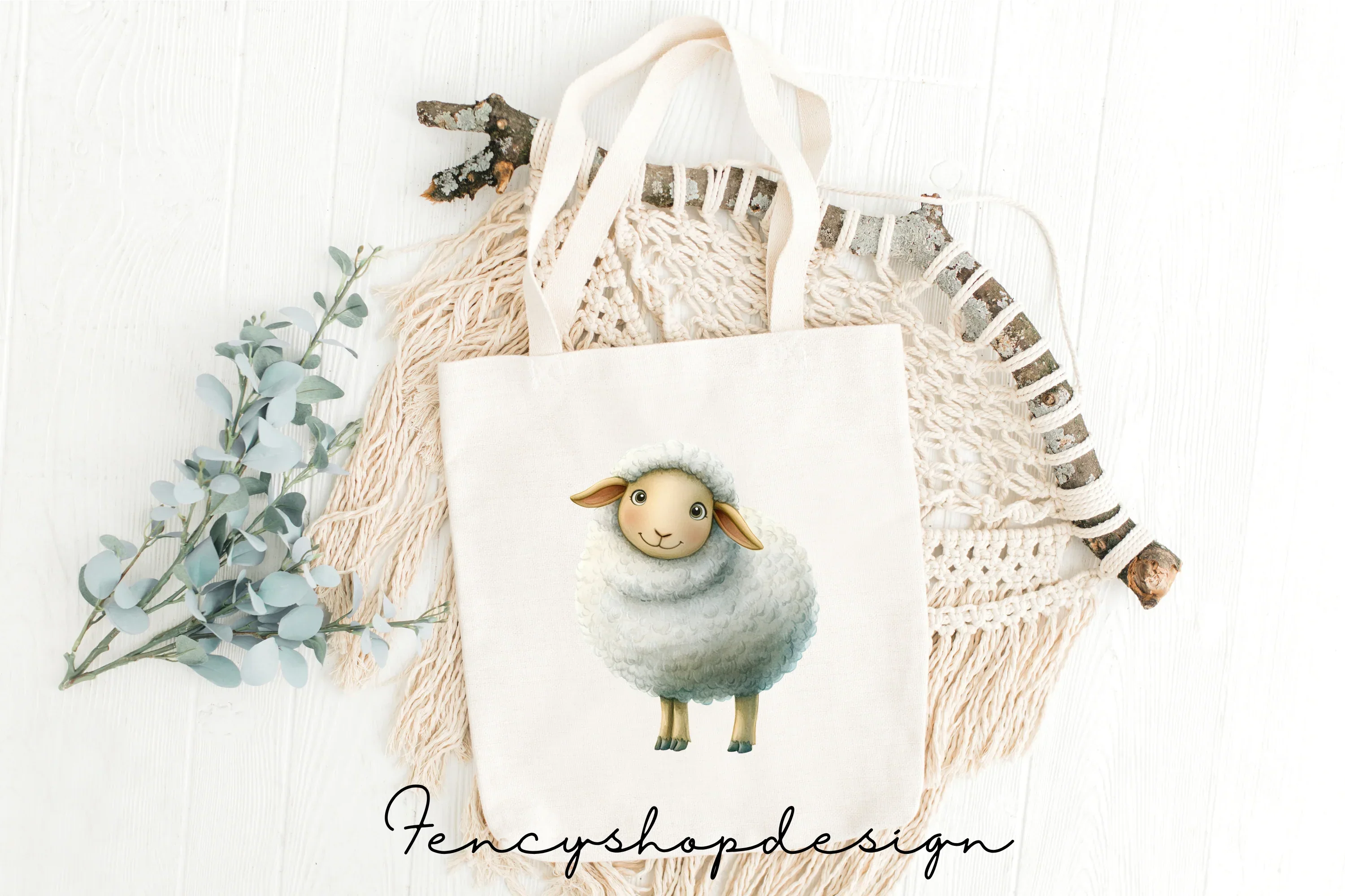 Adorable Sheep Clipart Bundle - Image 8