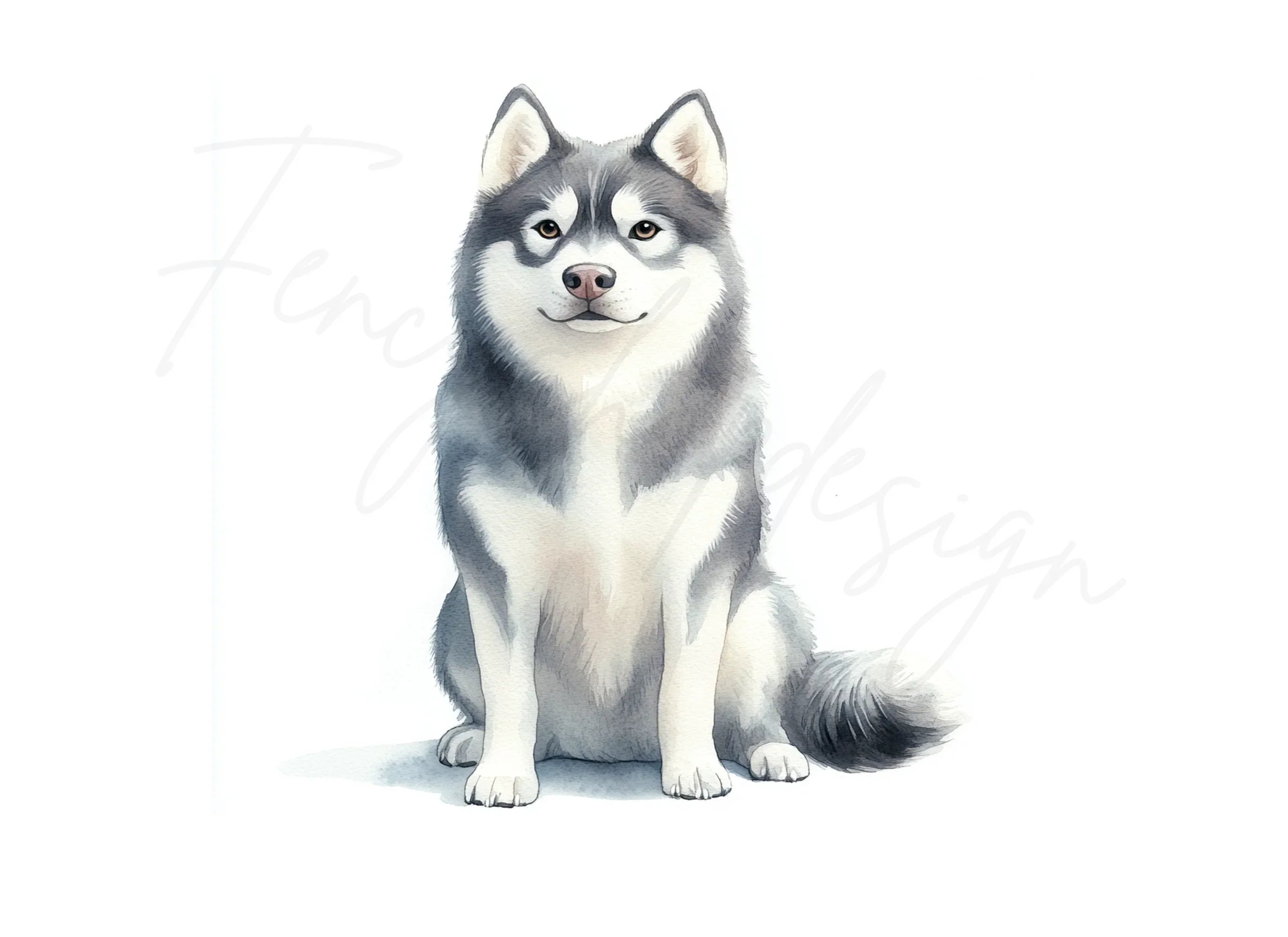 Adorable Siberian Husky Dog Clipart Bundle - Image 3