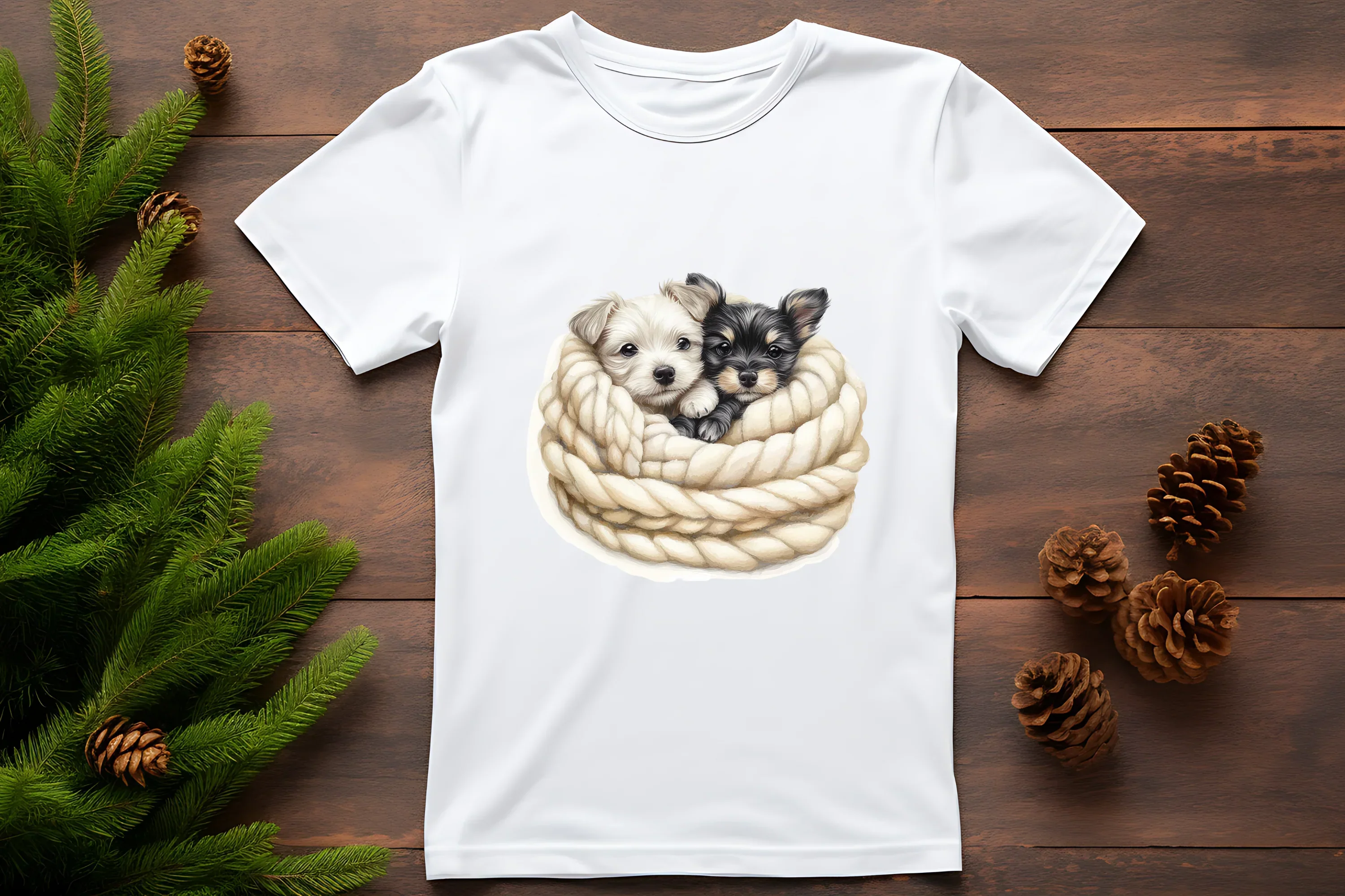 Adorable Sleeping Puppies Clipart Bundle - Image 3