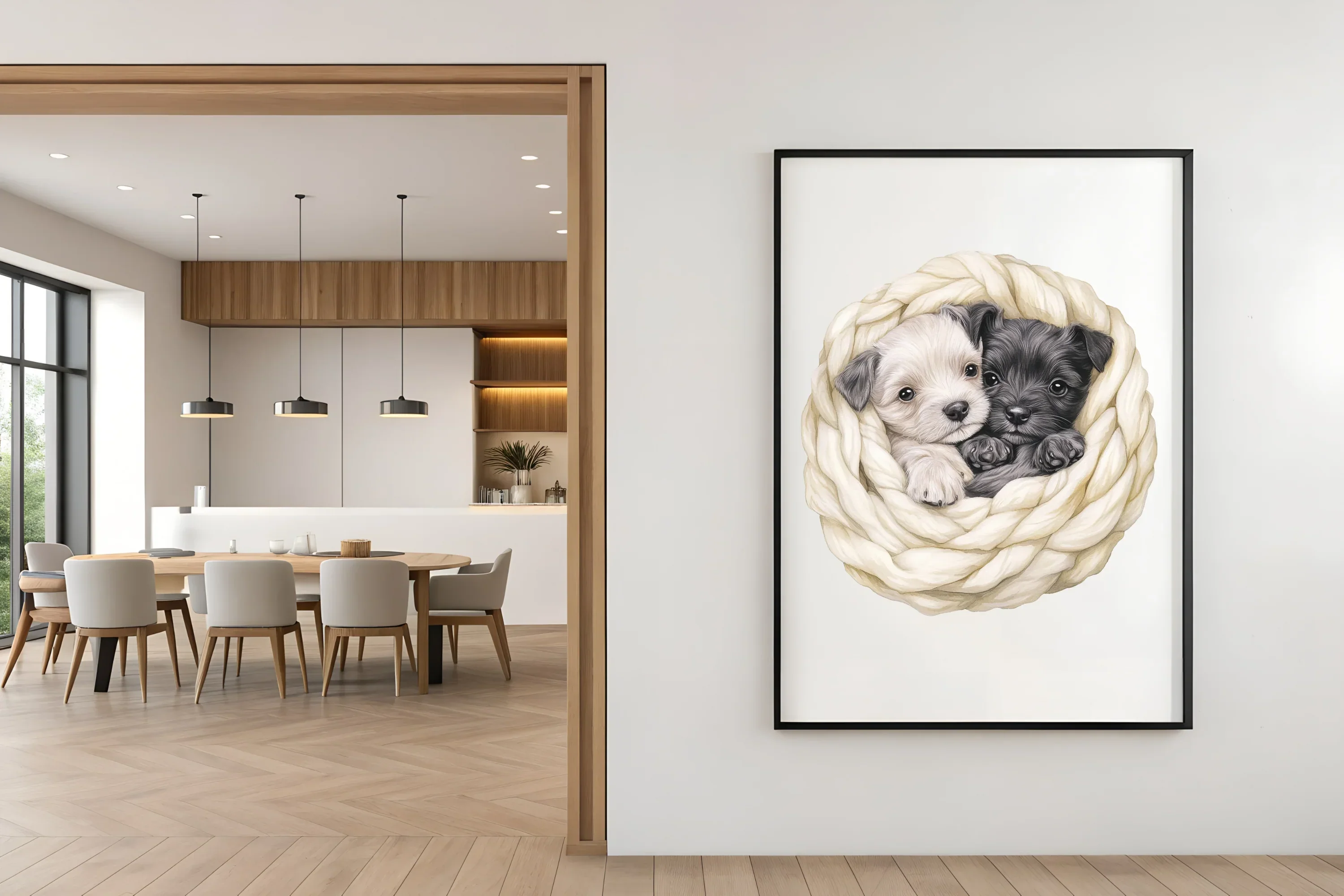 Adorable Sleeping Puppies Clipart Bundle - Image 5
