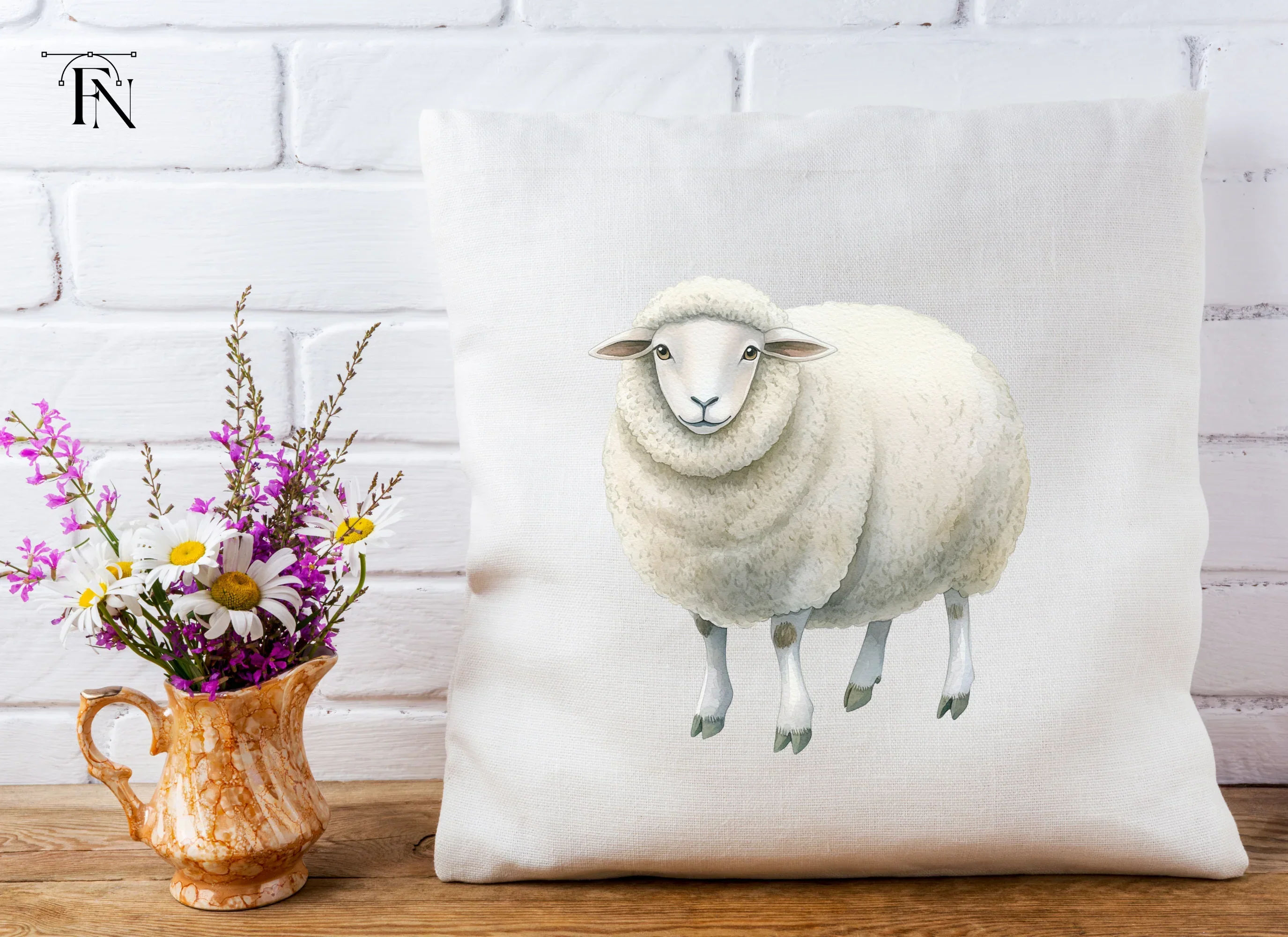 Adorable White Sheep Clipart Bundle - Image 3