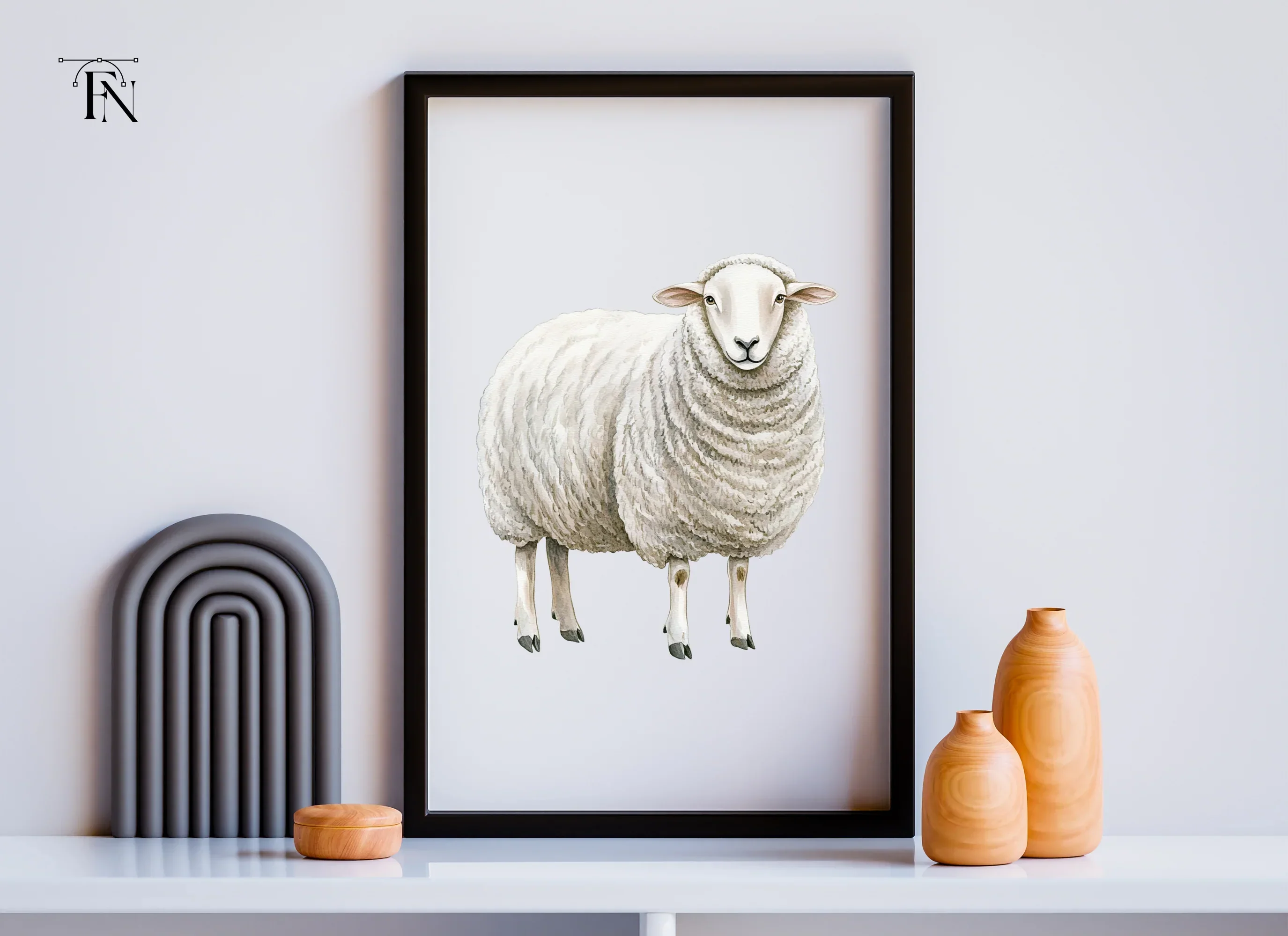 Adorable White Sheep Clipart Bundle - Image 4