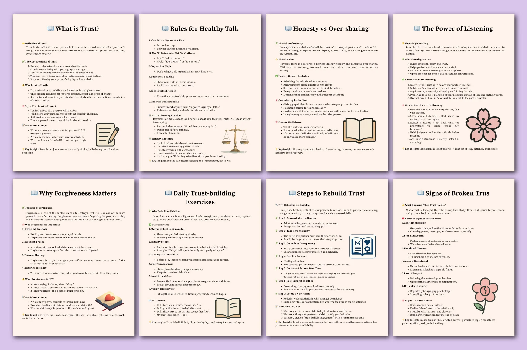 Affair Recovery Worksheets Planner - Image 5