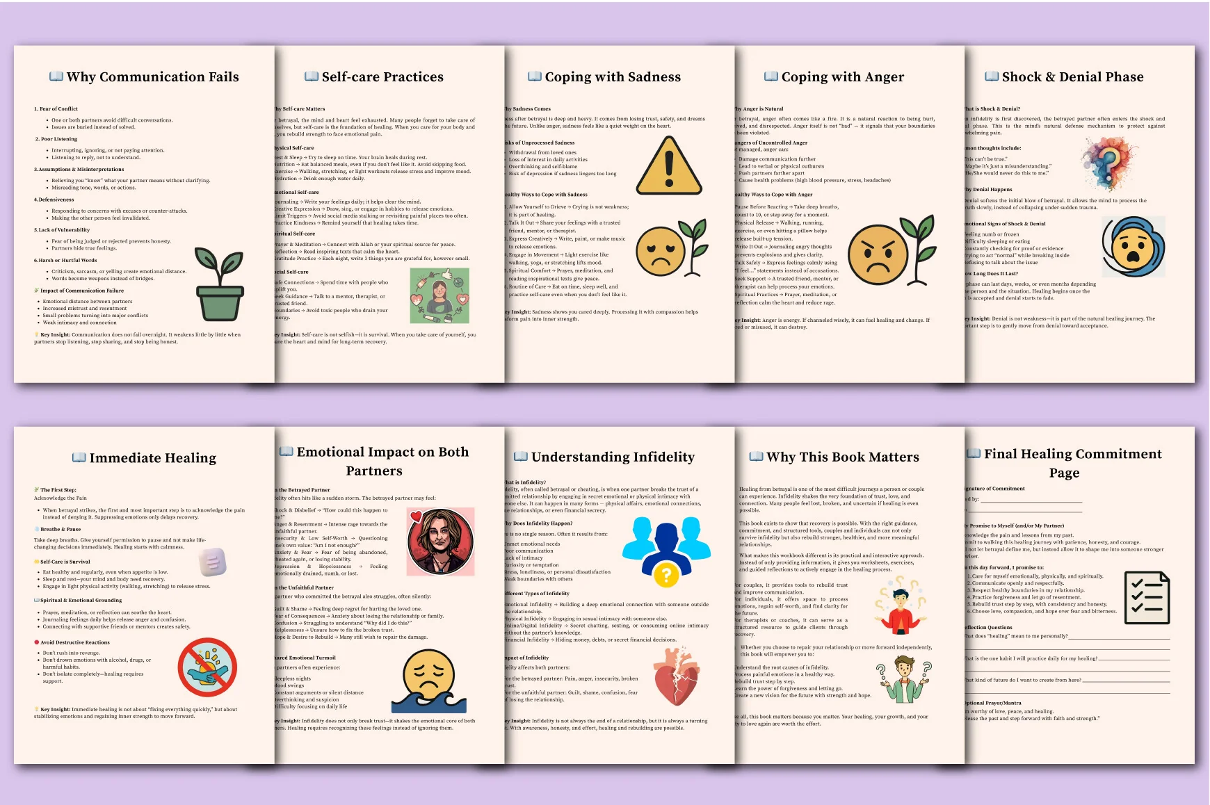Affair Recovery Worksheets Planner - Image 6