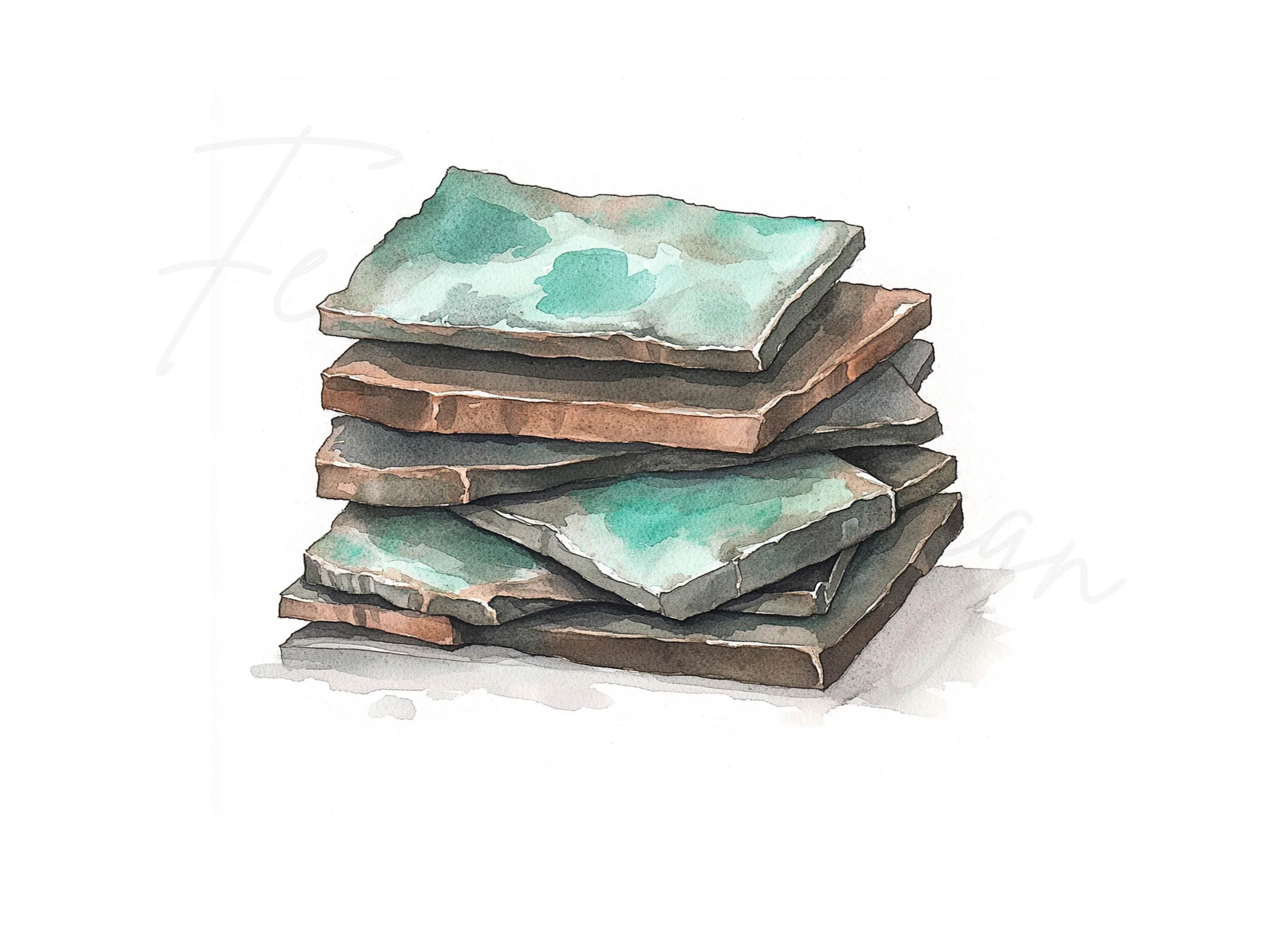 Aged Copper Patina Clipart Bundle - Image 2