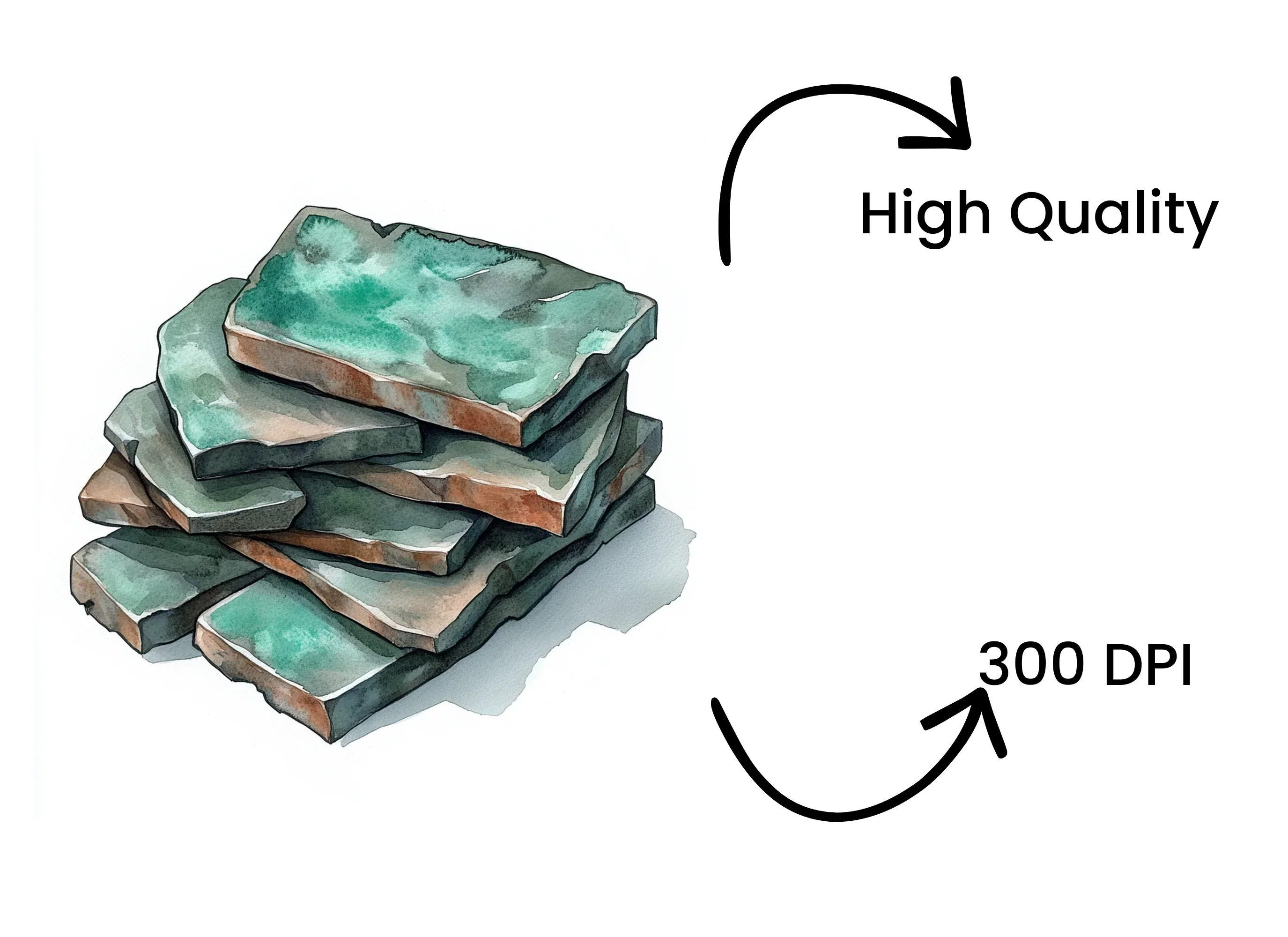 Aged Copper Patina Clipart Bundle - Image 4