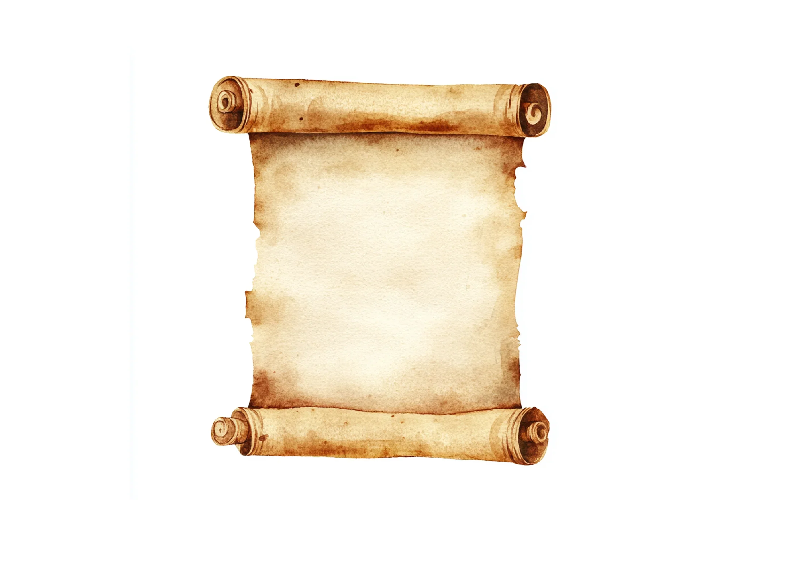 Aged Parchment Scroll Clipart Bundle - Image 2