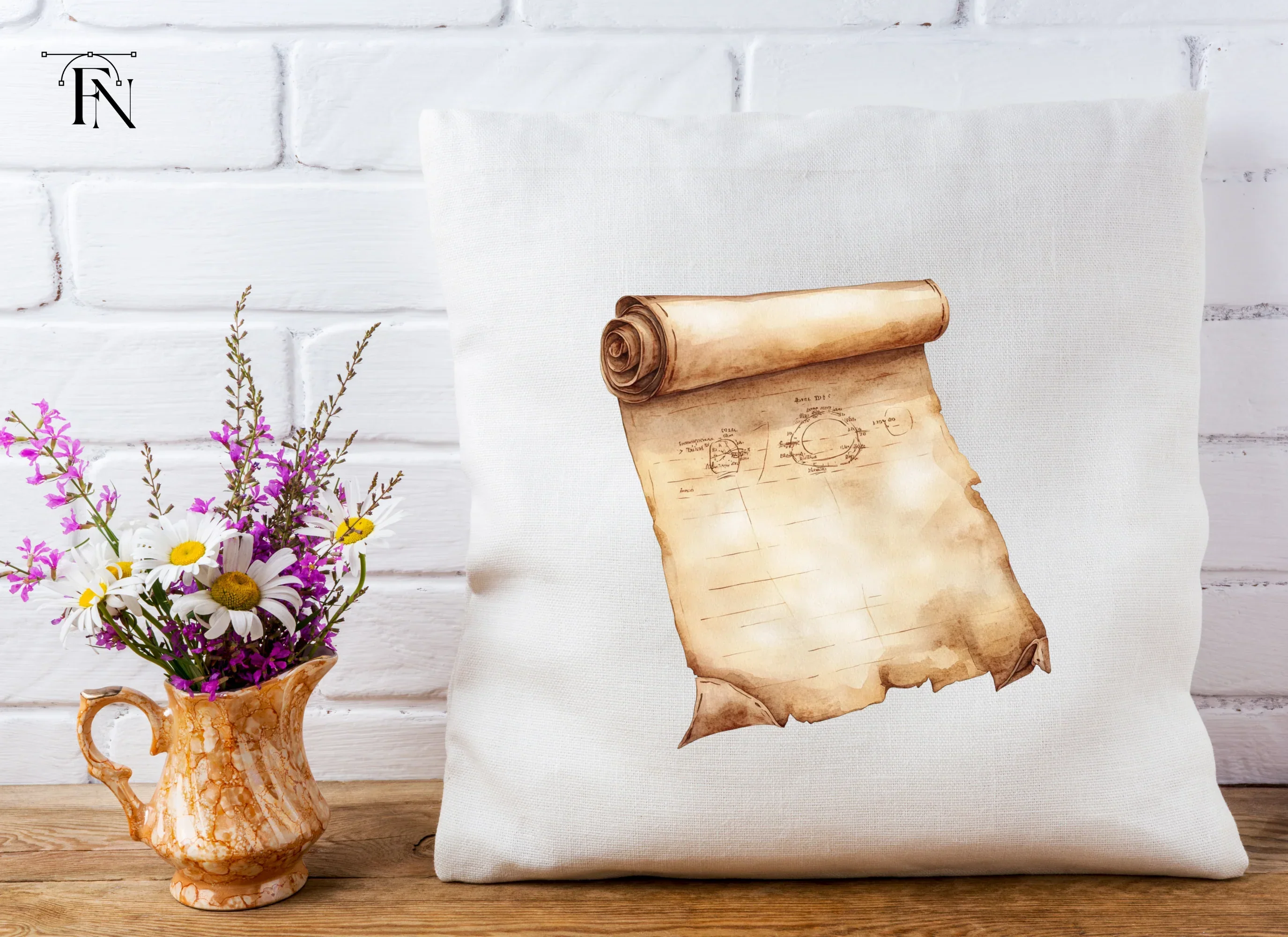Aged Scroll Clipart Bundle - Image 5