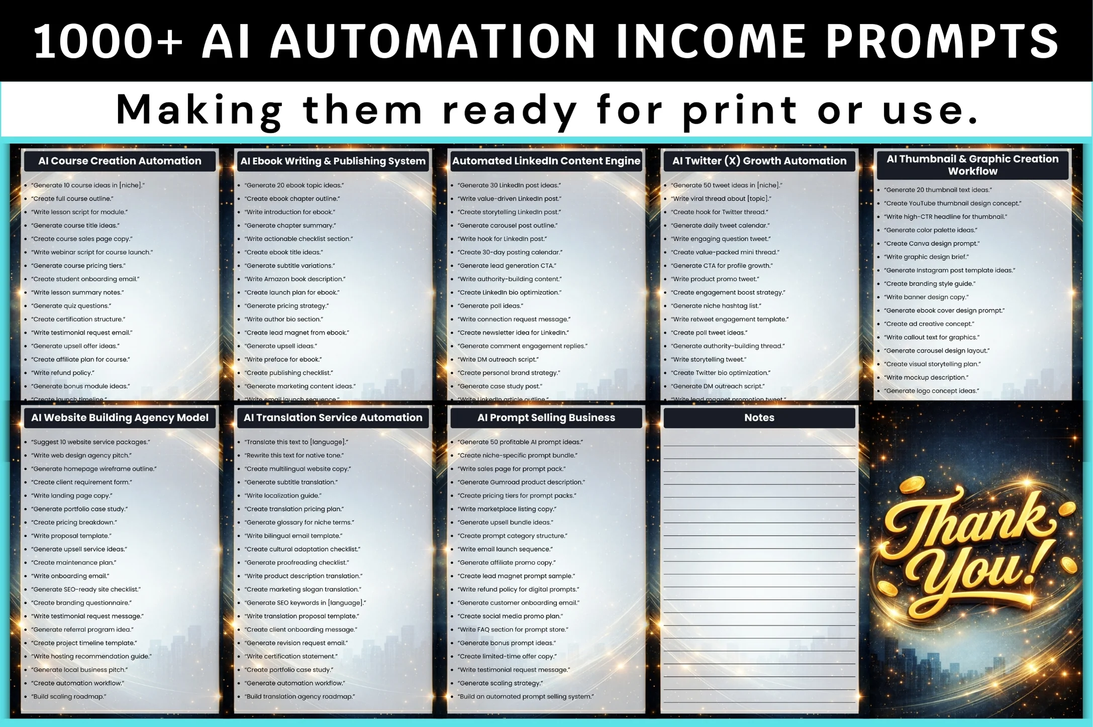 AI Automation Income Prompts - Image 2