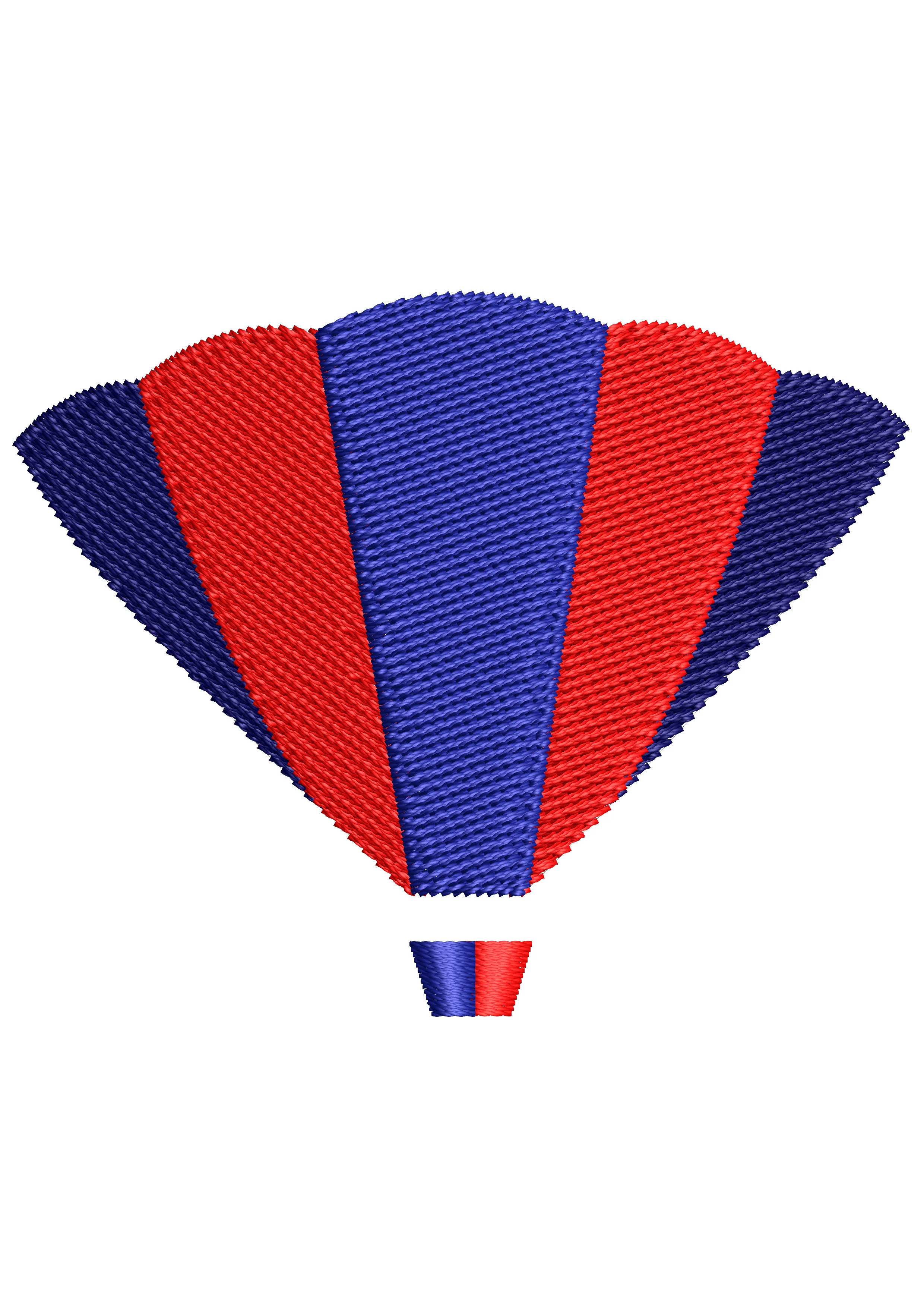 Air Balloon Embroidery Design