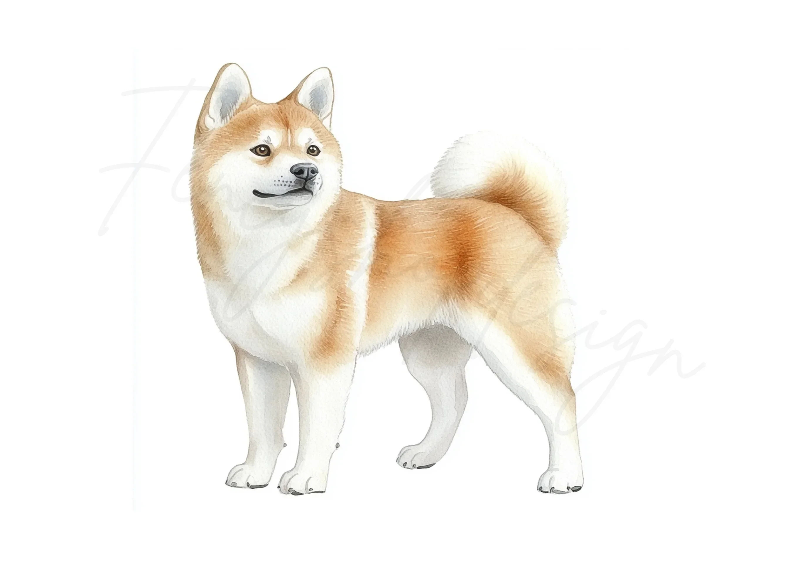 Akita Dog Breed Clipart Bundle - Image 2