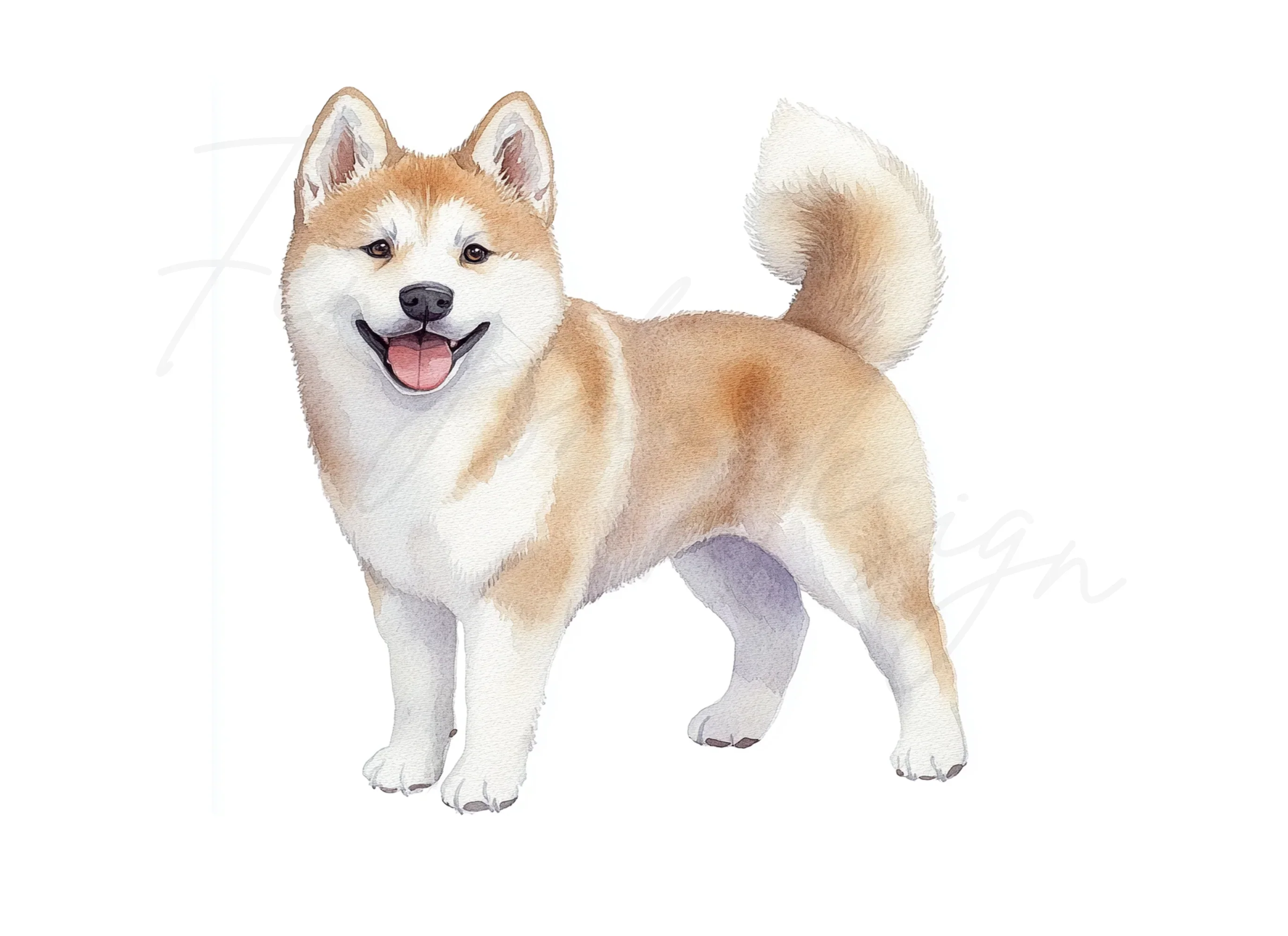 Akita Dog Breed Clipart Bundle - Image 3