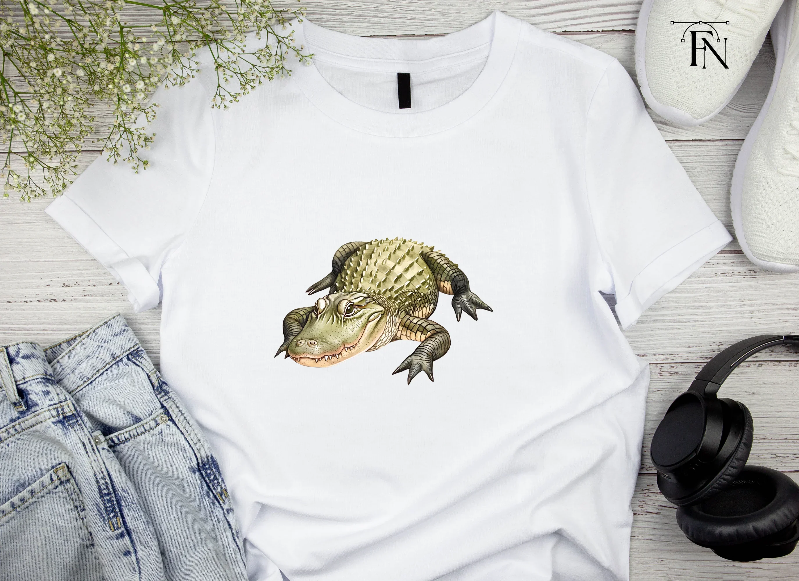 Alligator and Crocodile Clipart Bundle - Image 4
