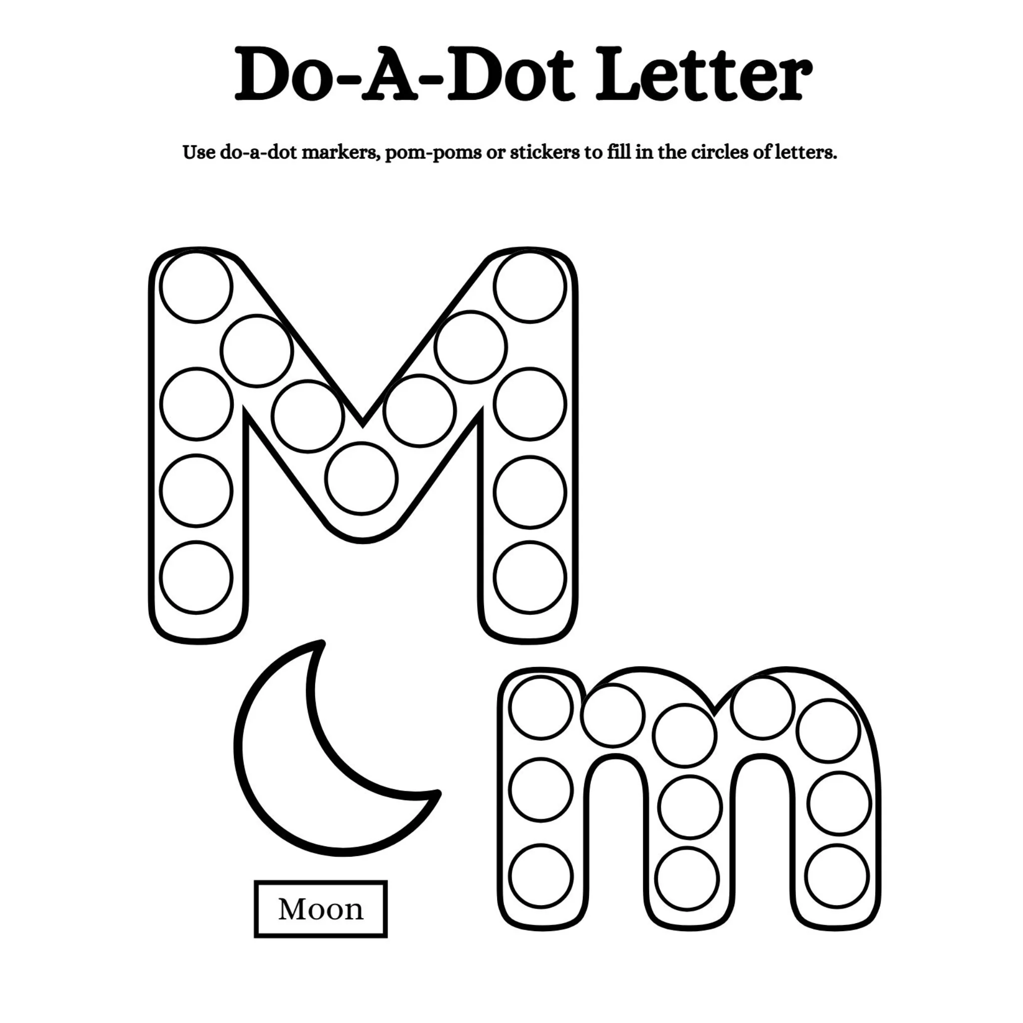 Alphabet Do a Dot Letters Worksheets - Image 2